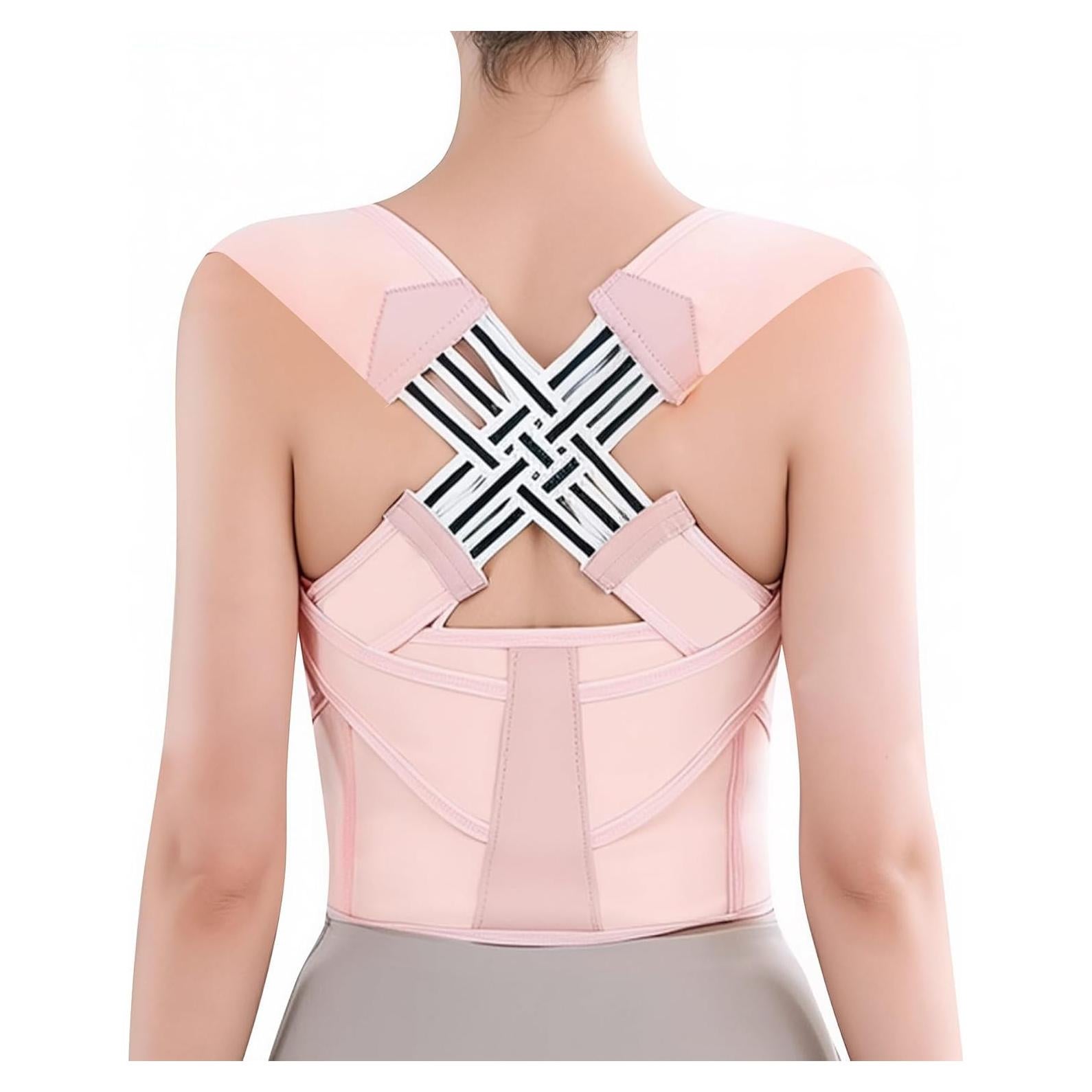 Corrector de Postura Ajustable Yiwushiwuyoufushiyouxiangongsi Rosa XX-Large