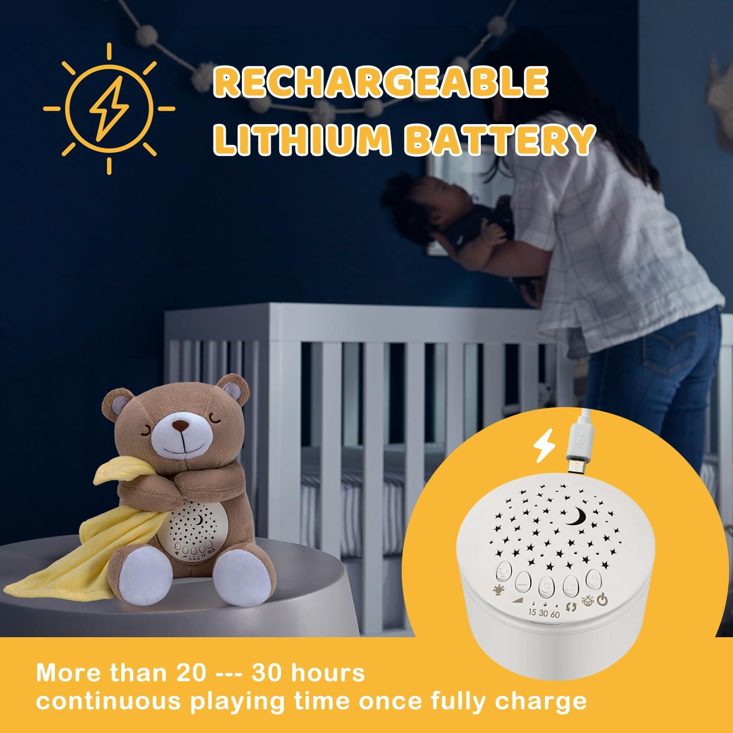 Oso Reversible BEREST para Dormir Bebé con Proyector y Sensor