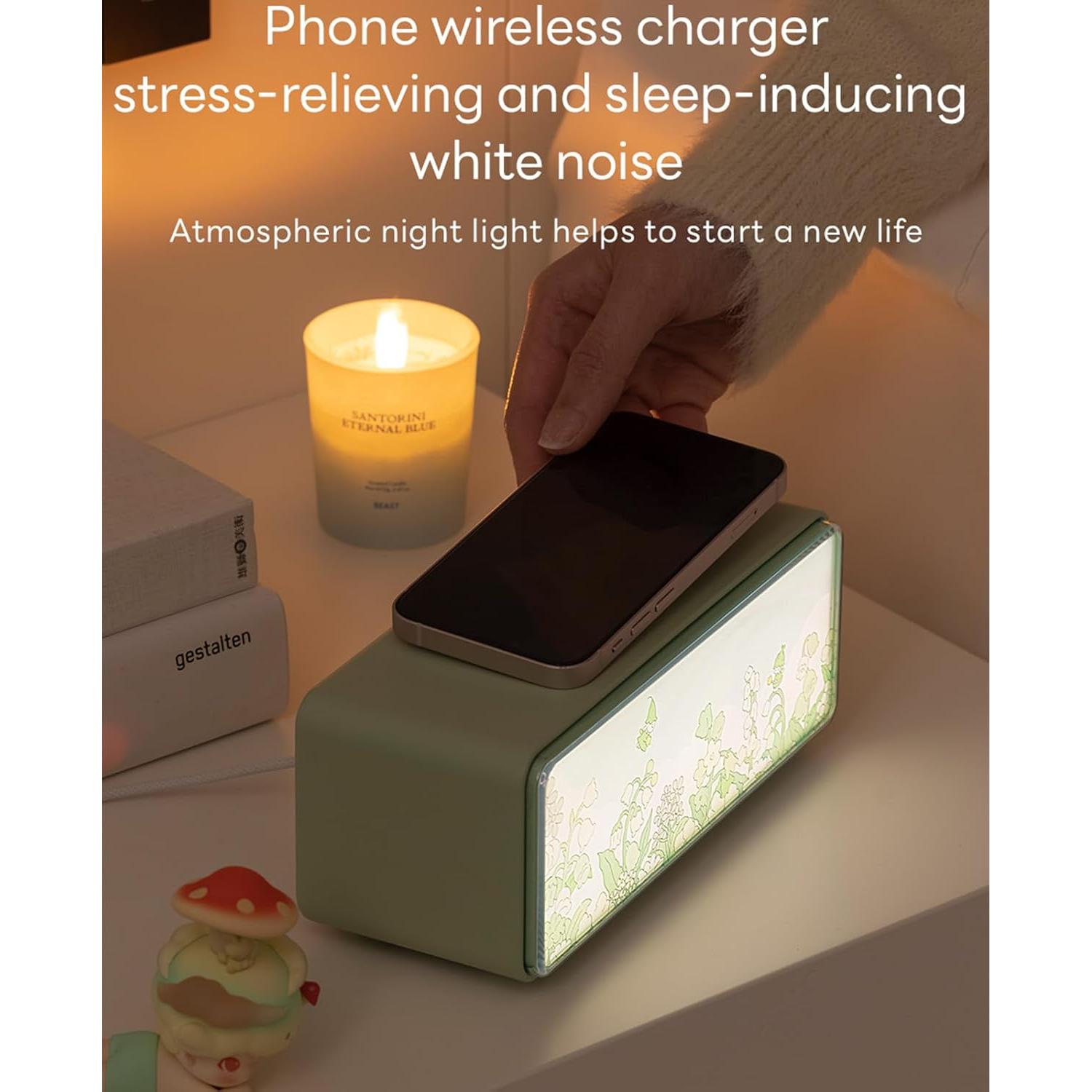 Máquina de Sonido 4 en 1 RUNNINGMT con Luz Nocturna