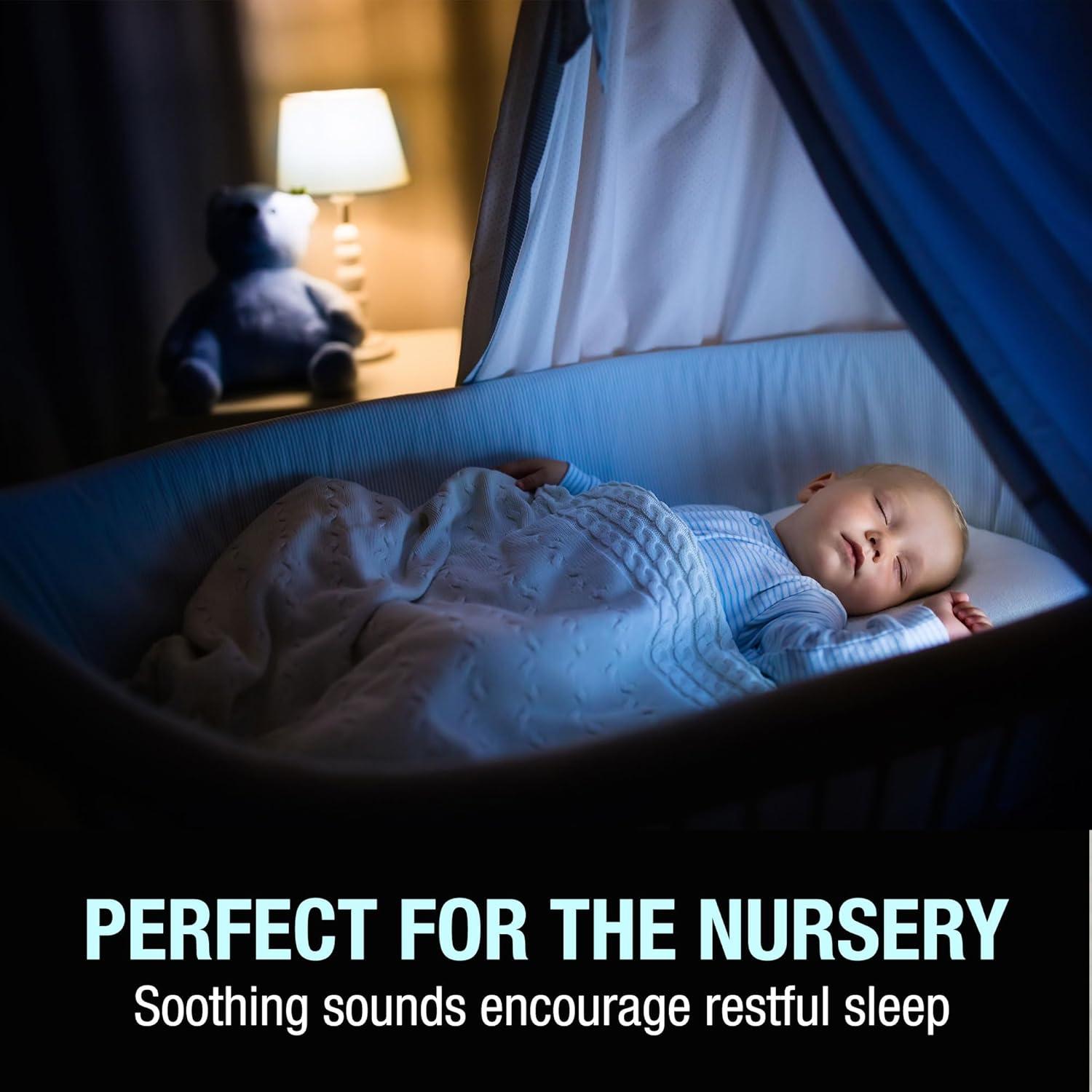 Máquina de Ruido Blanco Habitat, Luz Nocturna Multicolor, 25 Sonidos