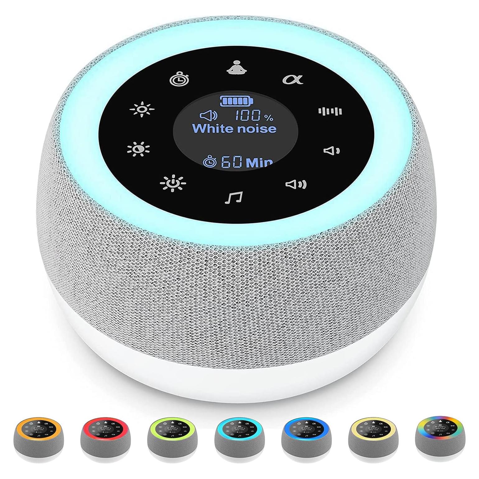 Máquina de Ruido Blanco IDOLCO ZC-JJ01 con 32 Sonidos y Luz Nocturna