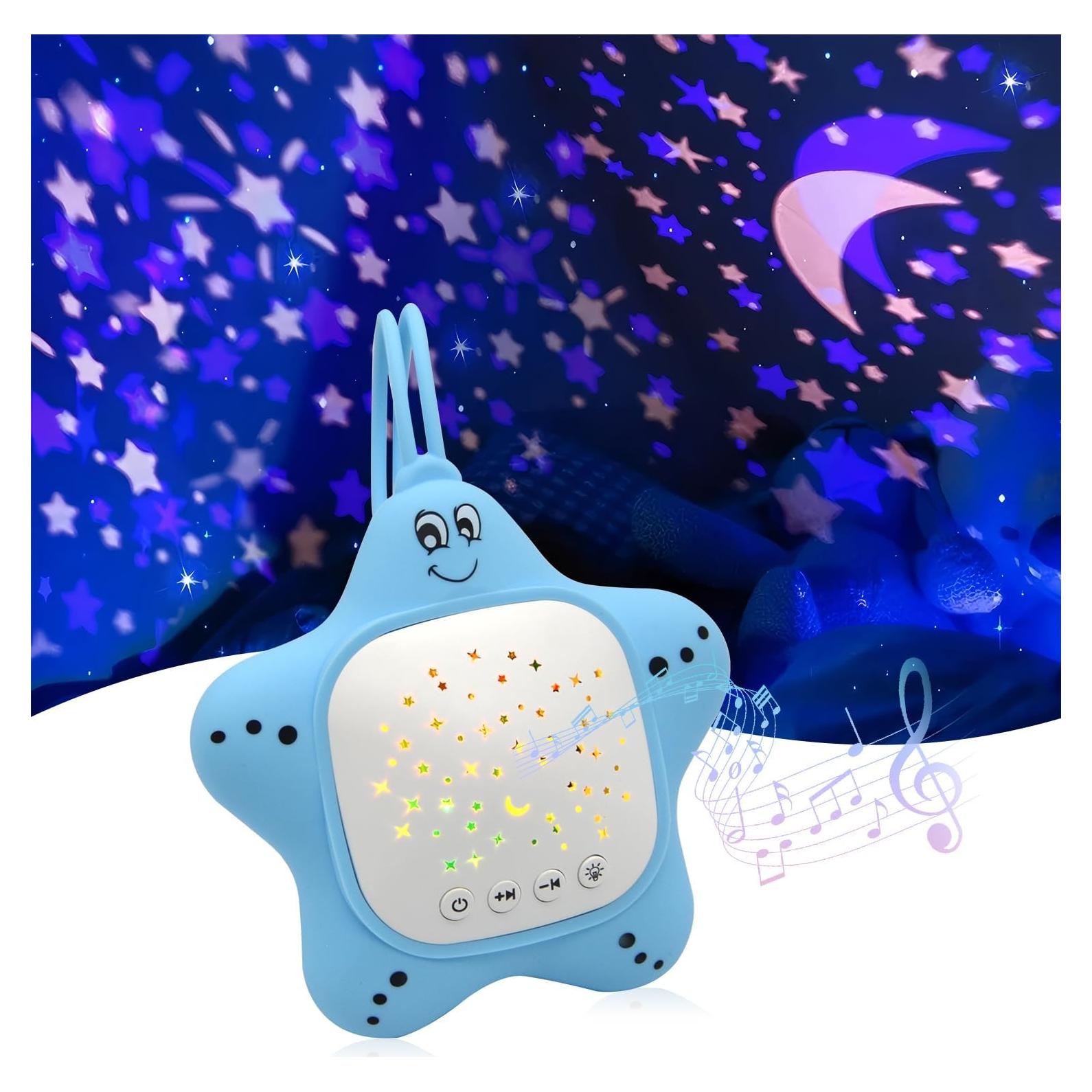 Máquina de Sonido Blanco Portátil Junfu J928 con Proyector de Estrellas