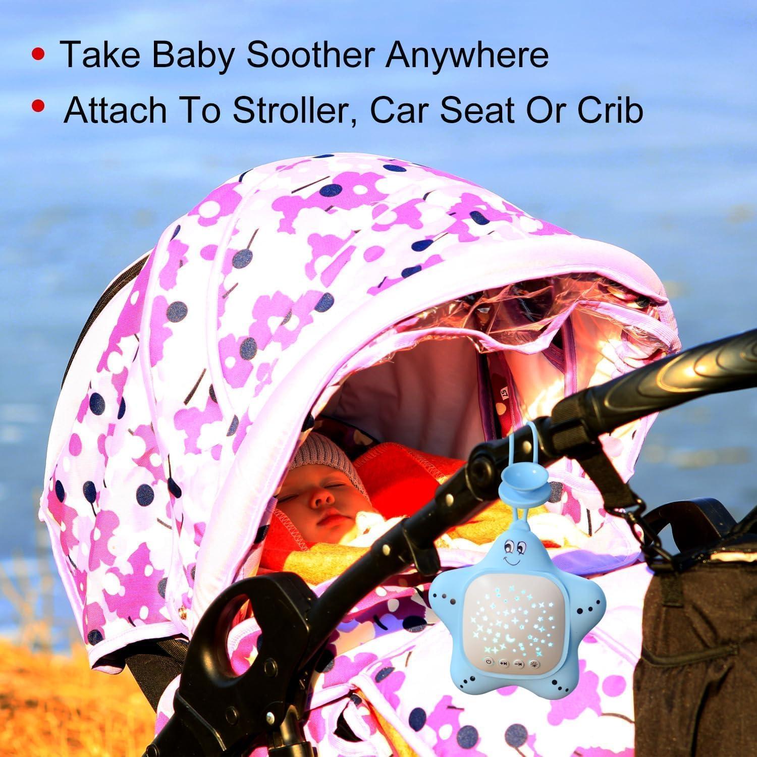 Máquina de Sonido Blanco Portátil Junfu J928 con Proyector de Estrellas