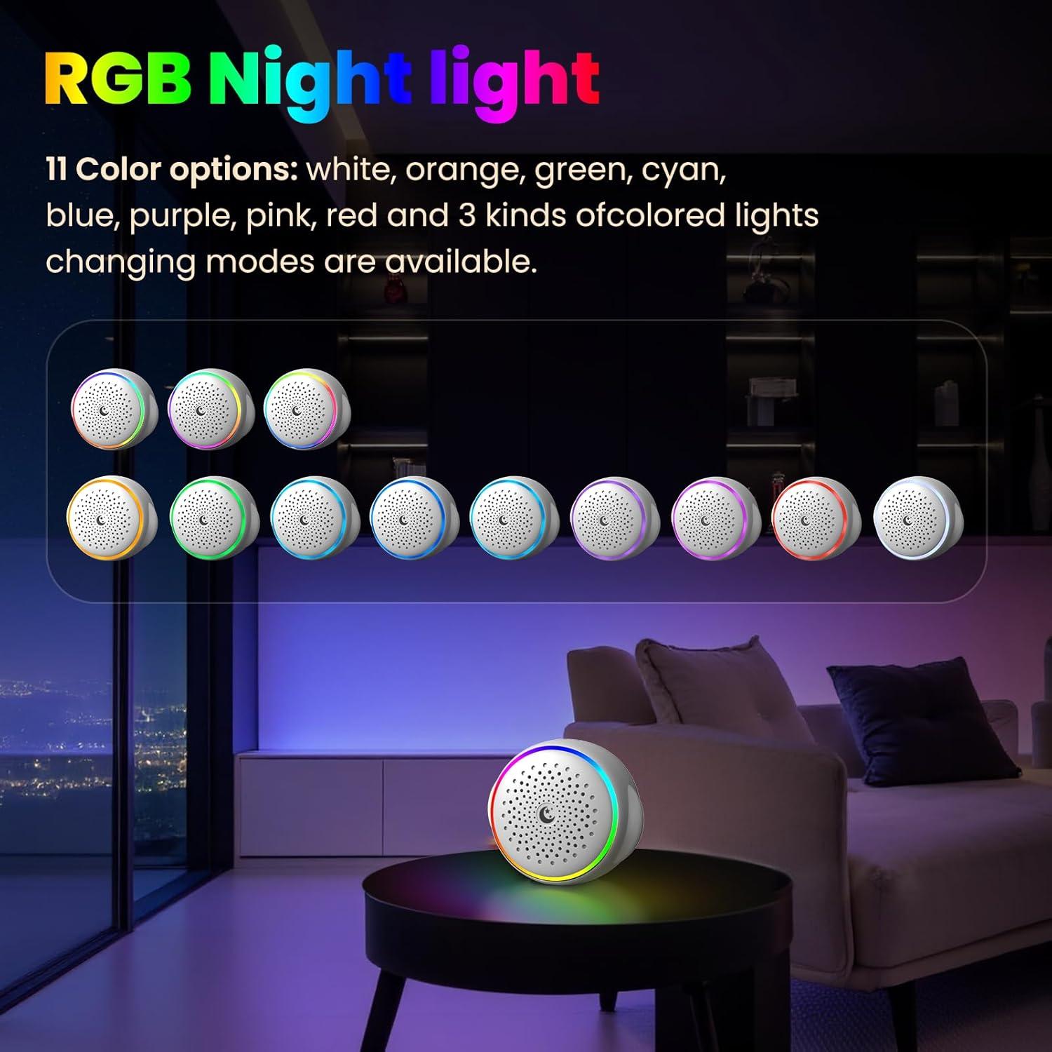 Máquina de Ruido Blanco OSHPRO Portátil con Luz Nocturna