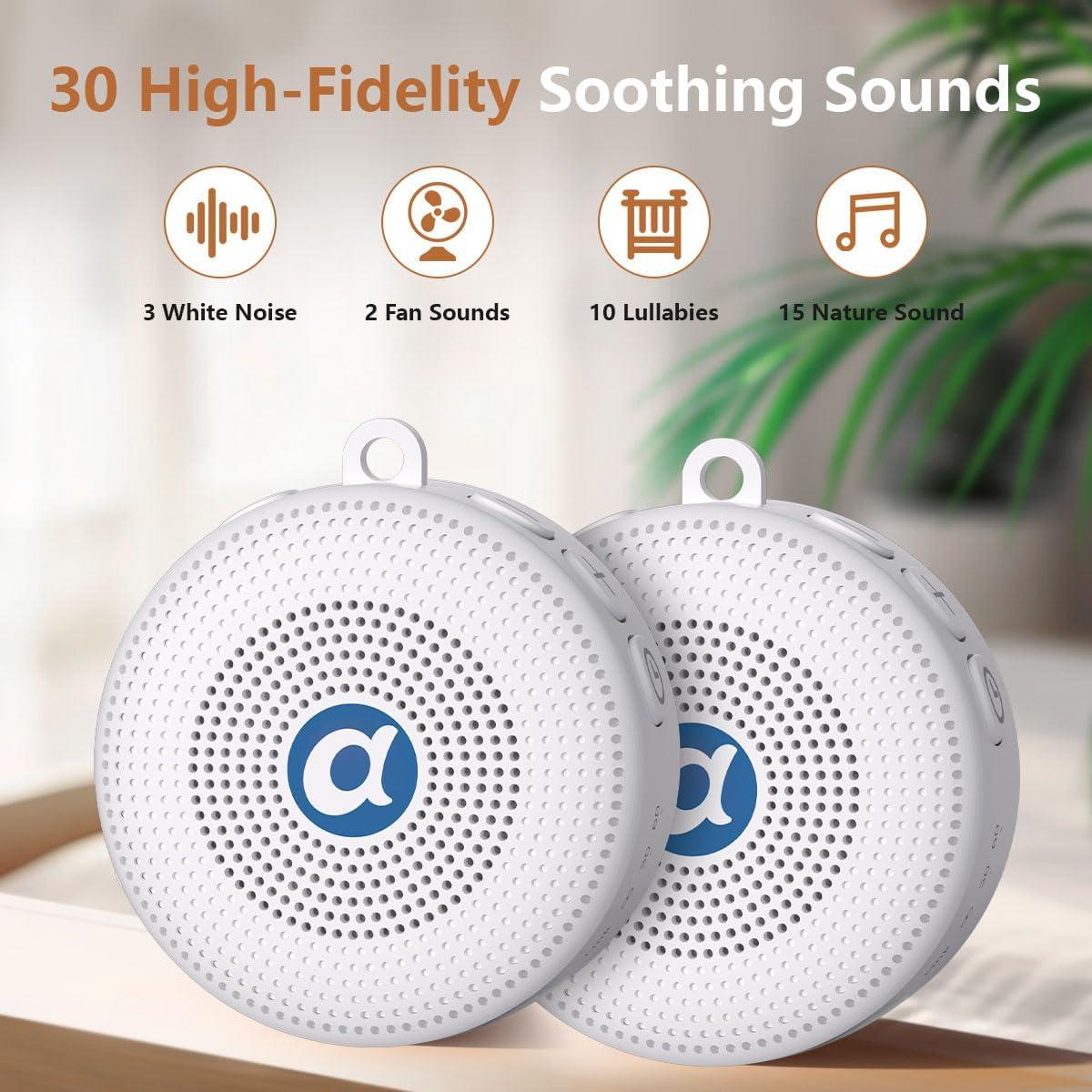 Máquina de Sonido Doble Relax 3D - 30 Sonidos, 32 Niveles