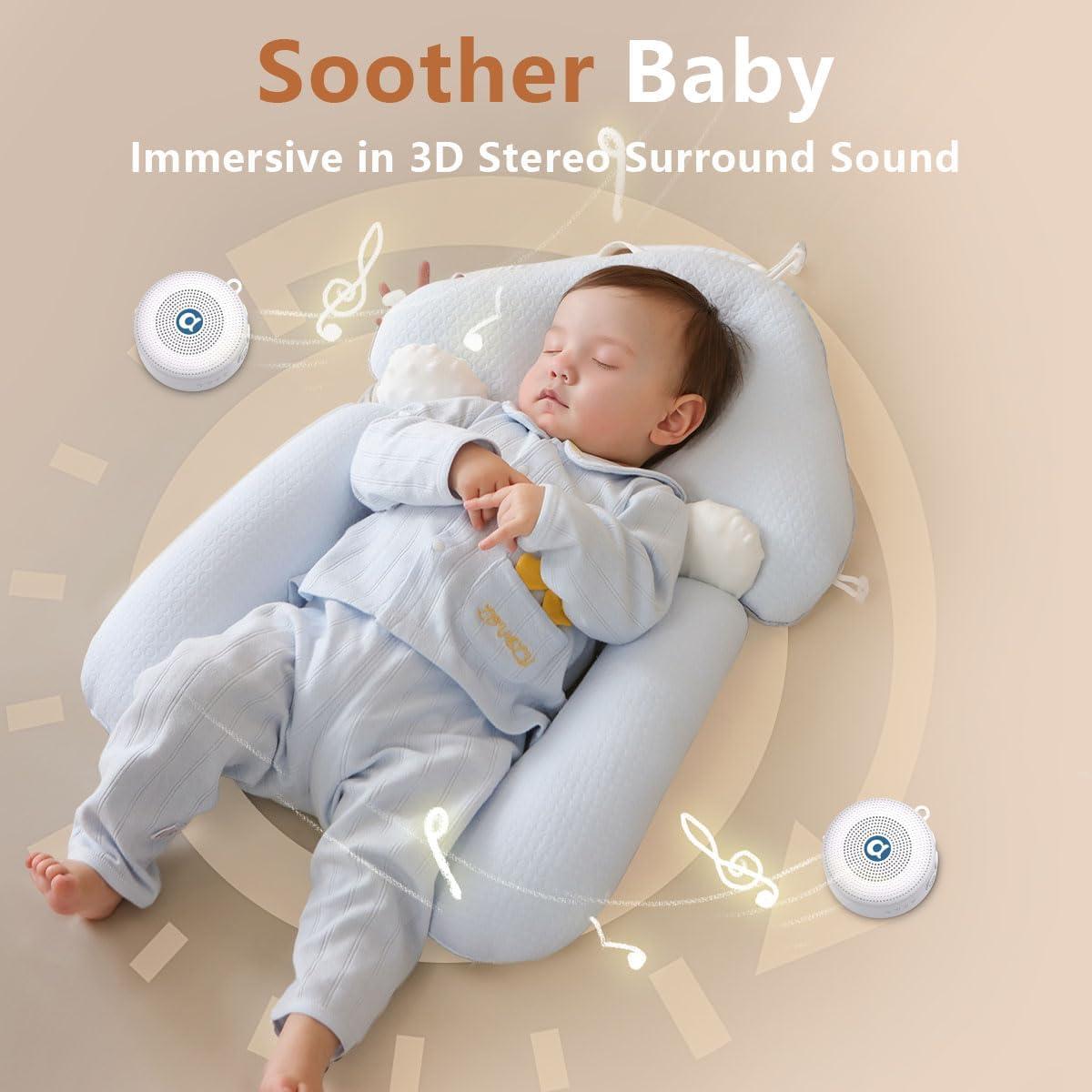 Máquina de Sonido Doble Relax 3D - 30 Sonidos, 32 Niveles