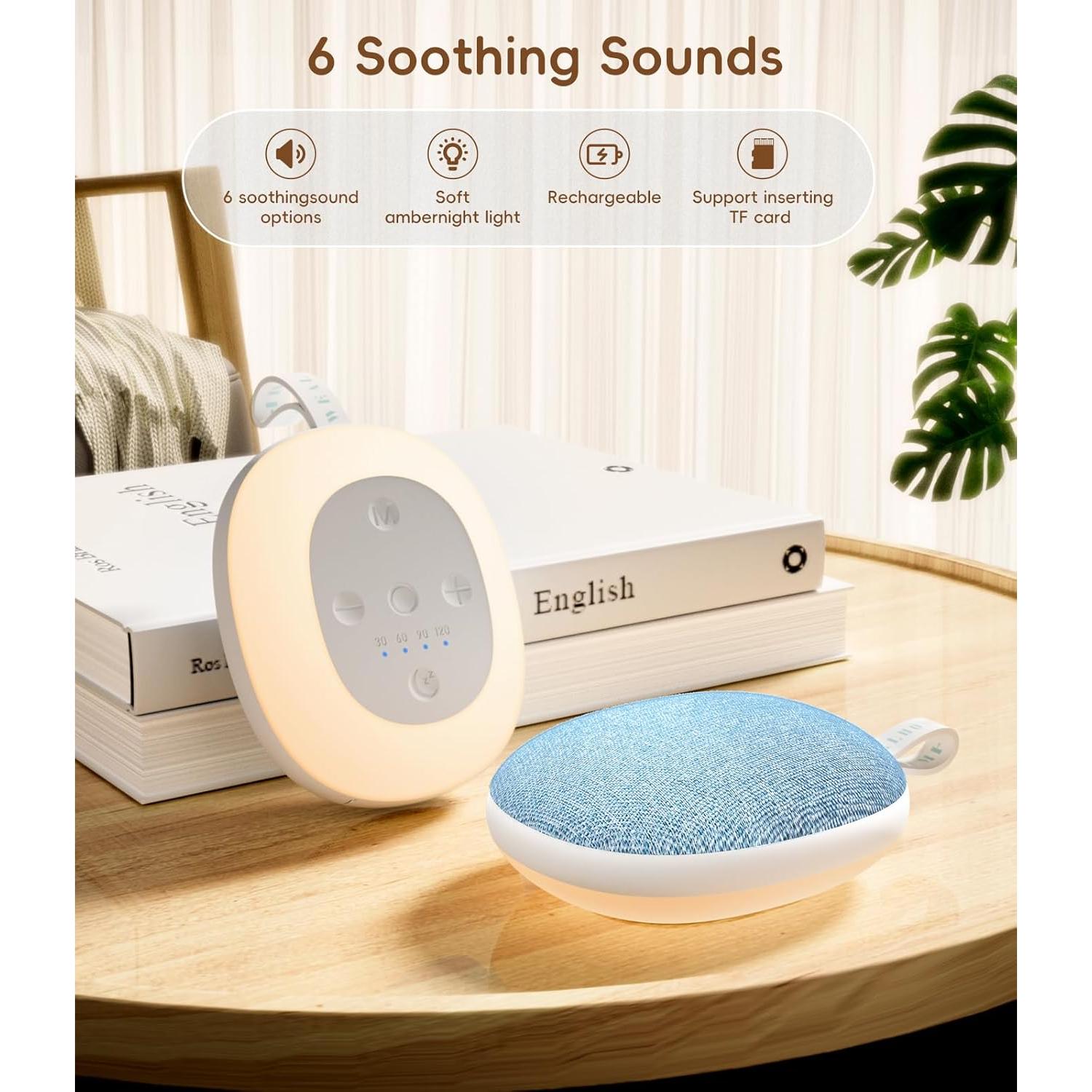 Máquina de Ruido Blanco Enhanlife 001 - 6 Sonidos Relajantes