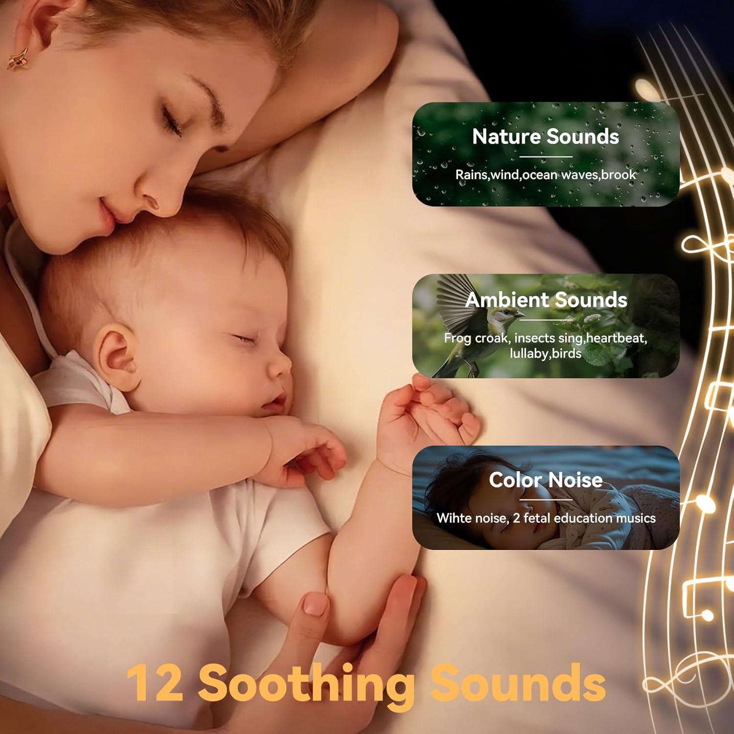 Máquina de Sonido Portátil FENDALE SMYX02 Ruido Blanco 12 Sonidos