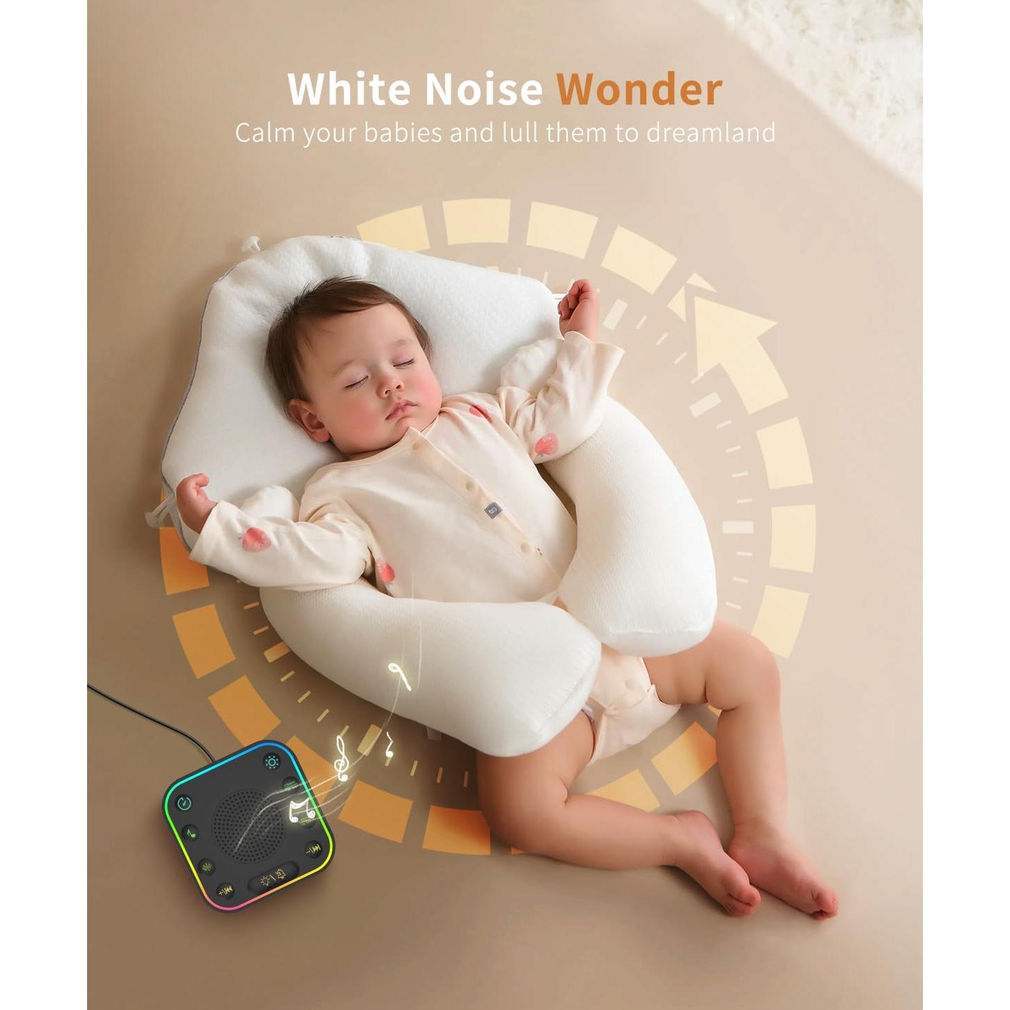 Máquina de Sonido Blanco Zelaclock con Reloj Digital y Luz Nocturna