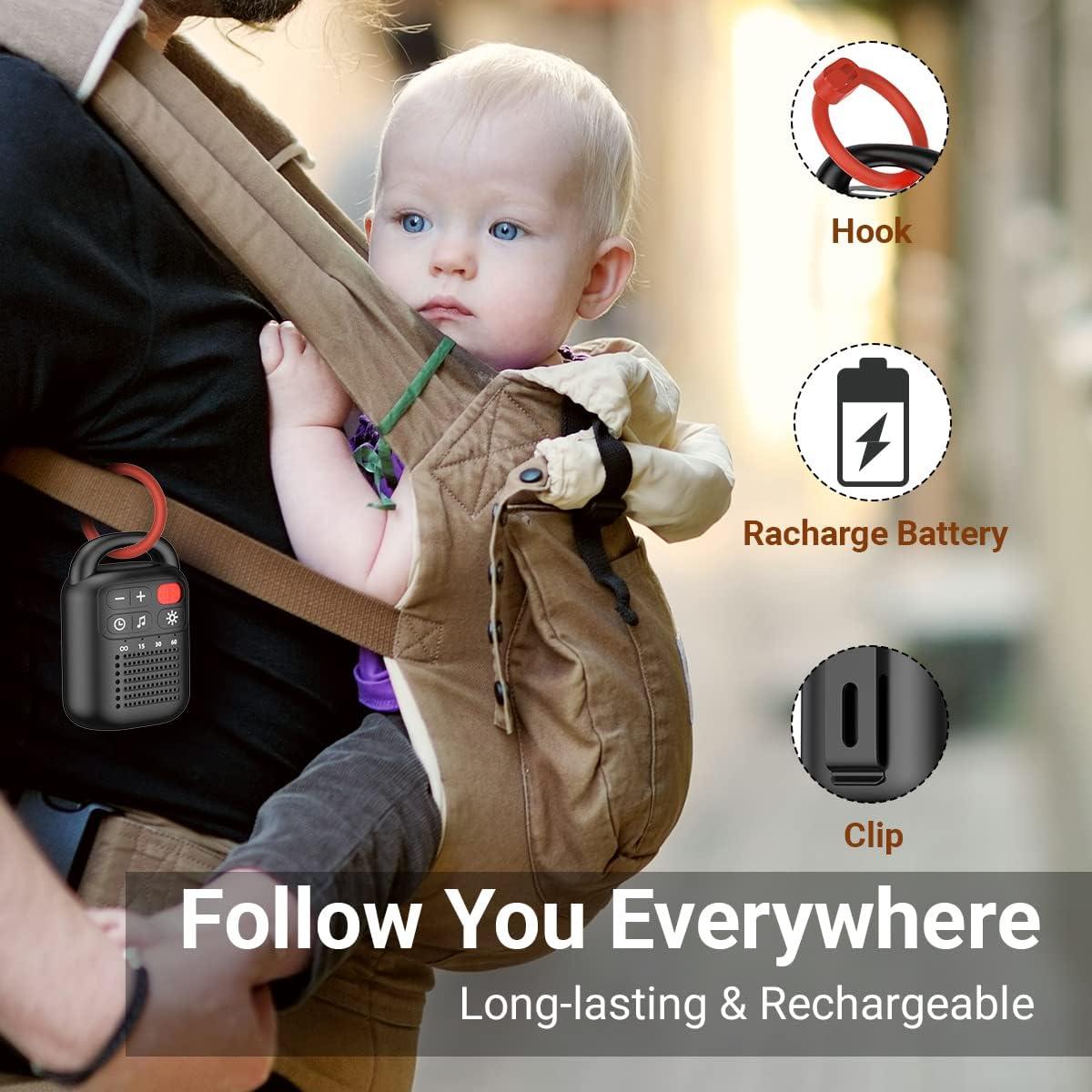 Máquina de Sonido Portátil ColourNoise con 30 Sonidos y Luz Nocturna