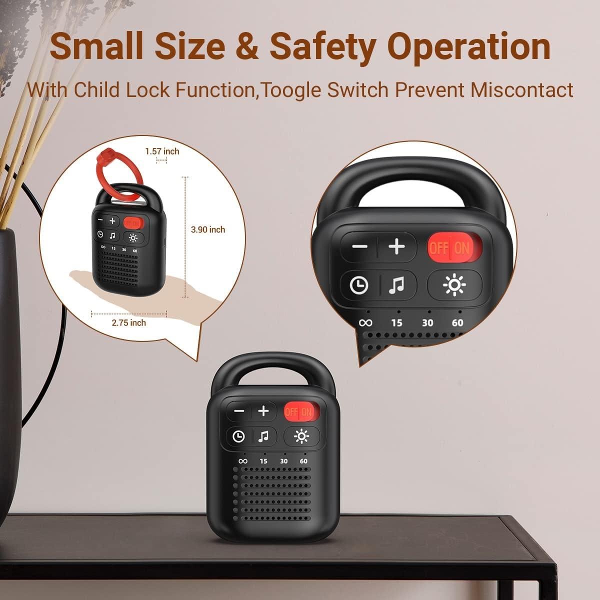 Máquina de Sonido Portátil ColourNoise con 30 Sonidos y Luz Nocturna