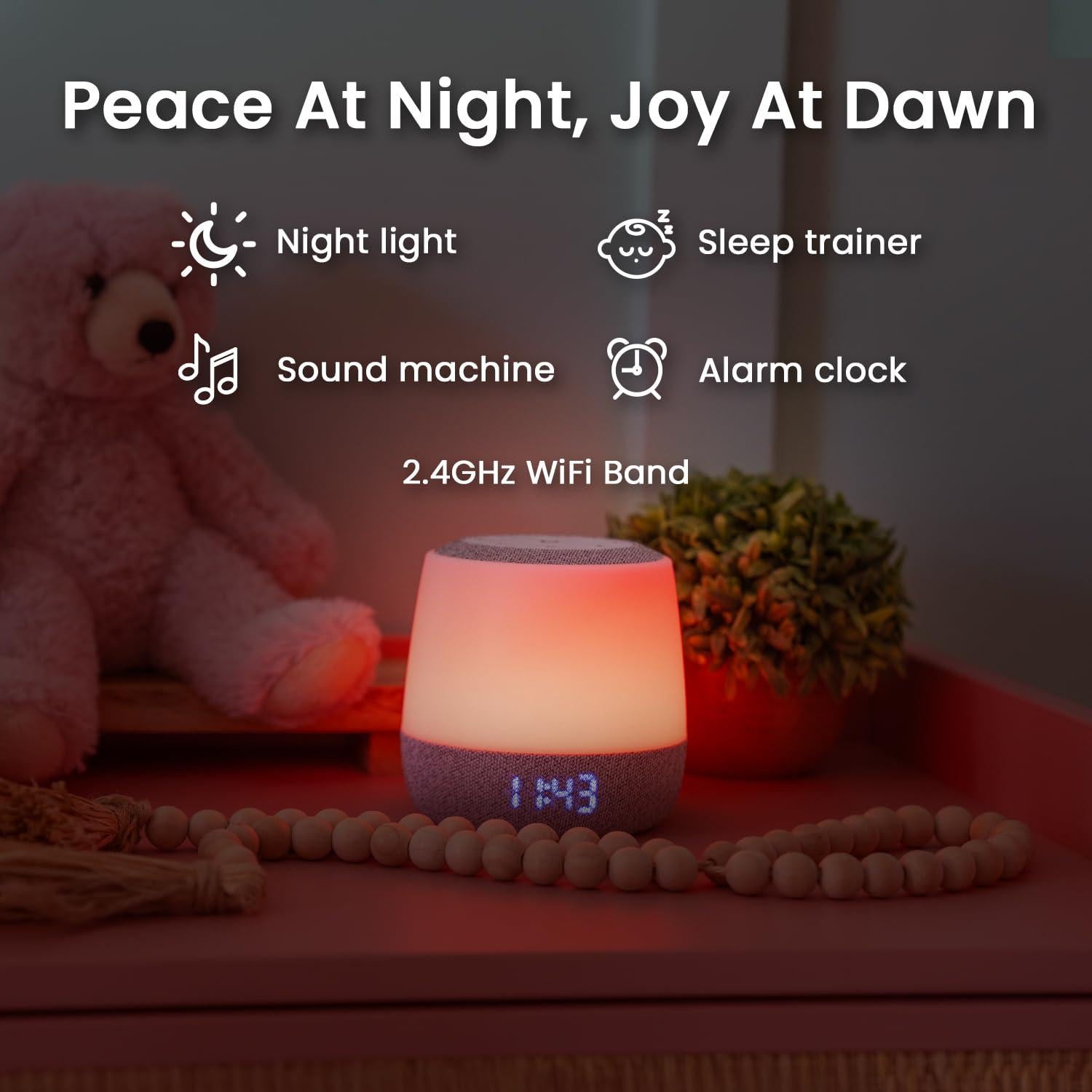 Babysense Dreamer 2.0 Máquina de Sonido y Luz Nocturna para Bebés
