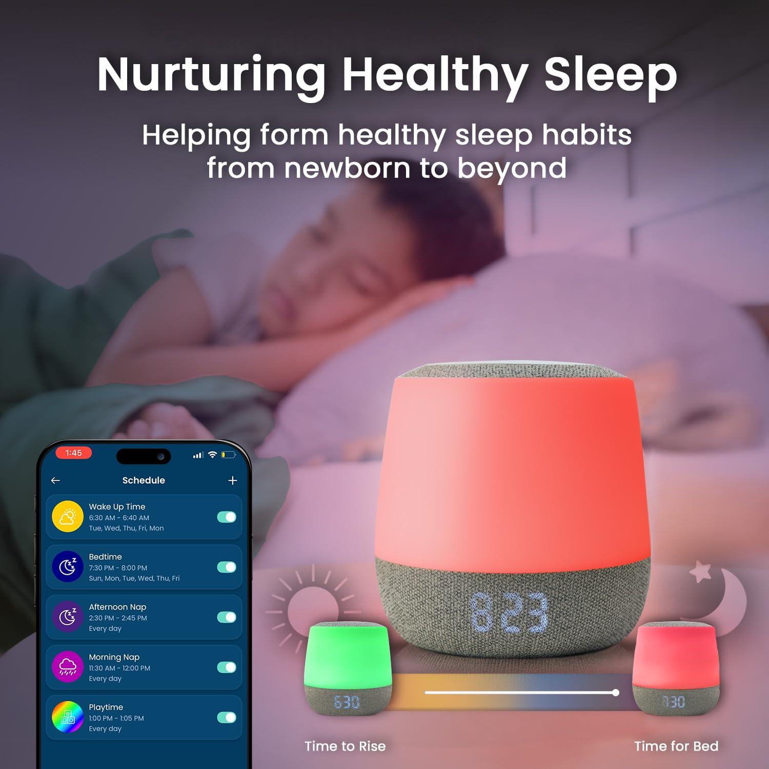 Babysense Dreamer 2.0 Máquina de Sonido y Luz Nocturna para Bebés