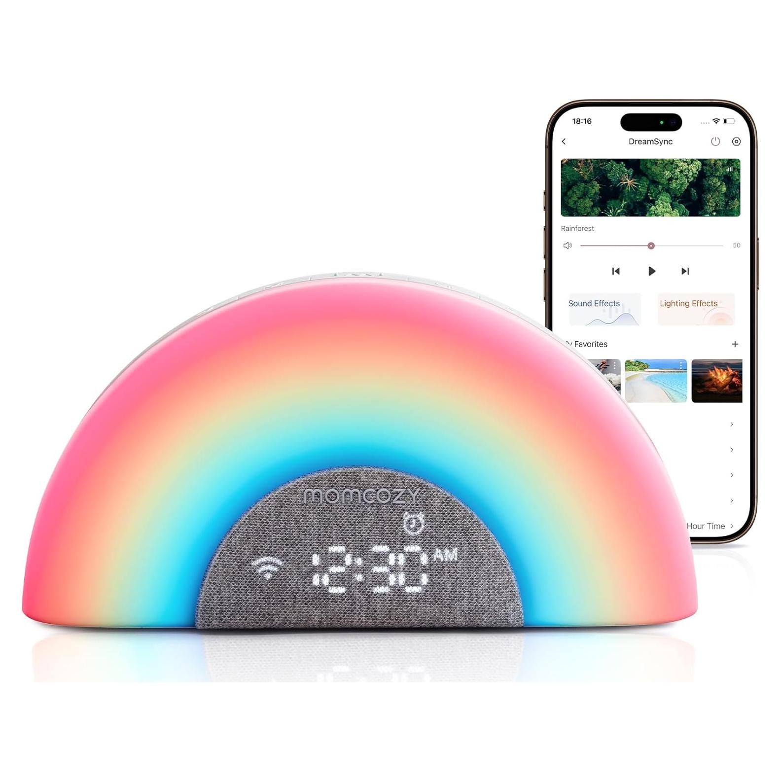 Máquina de Sonido para Bebés Momcozy WN05 - Ruido Blanco y Luz