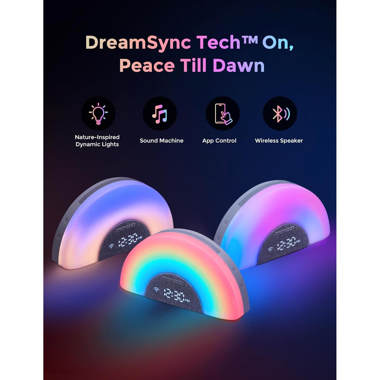 Máquina de Sonido para Bebés Momcozy WN05 - Ruido Blanco y Luz