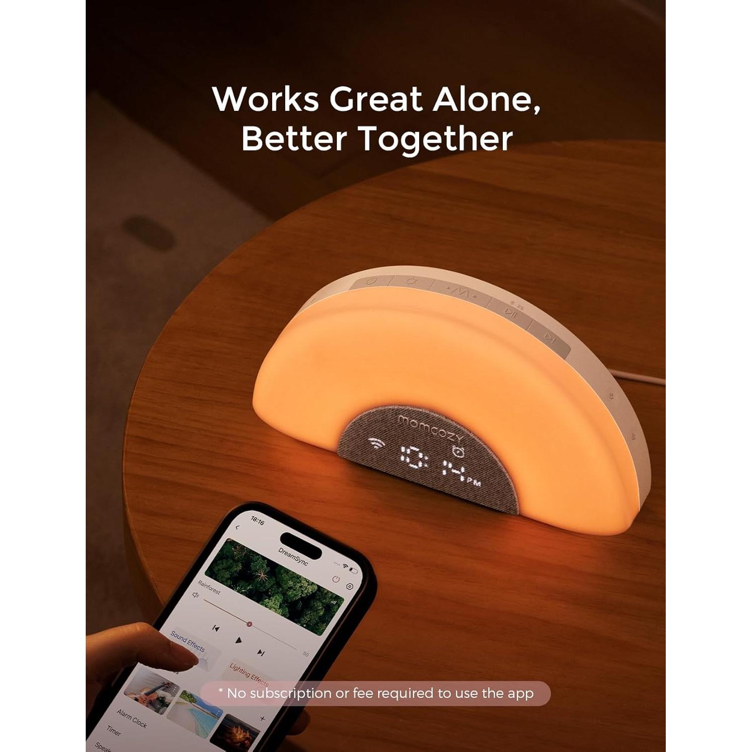 Máquina de Sonido para Bebés Momcozy WN05 - Ruido Blanco y Luz