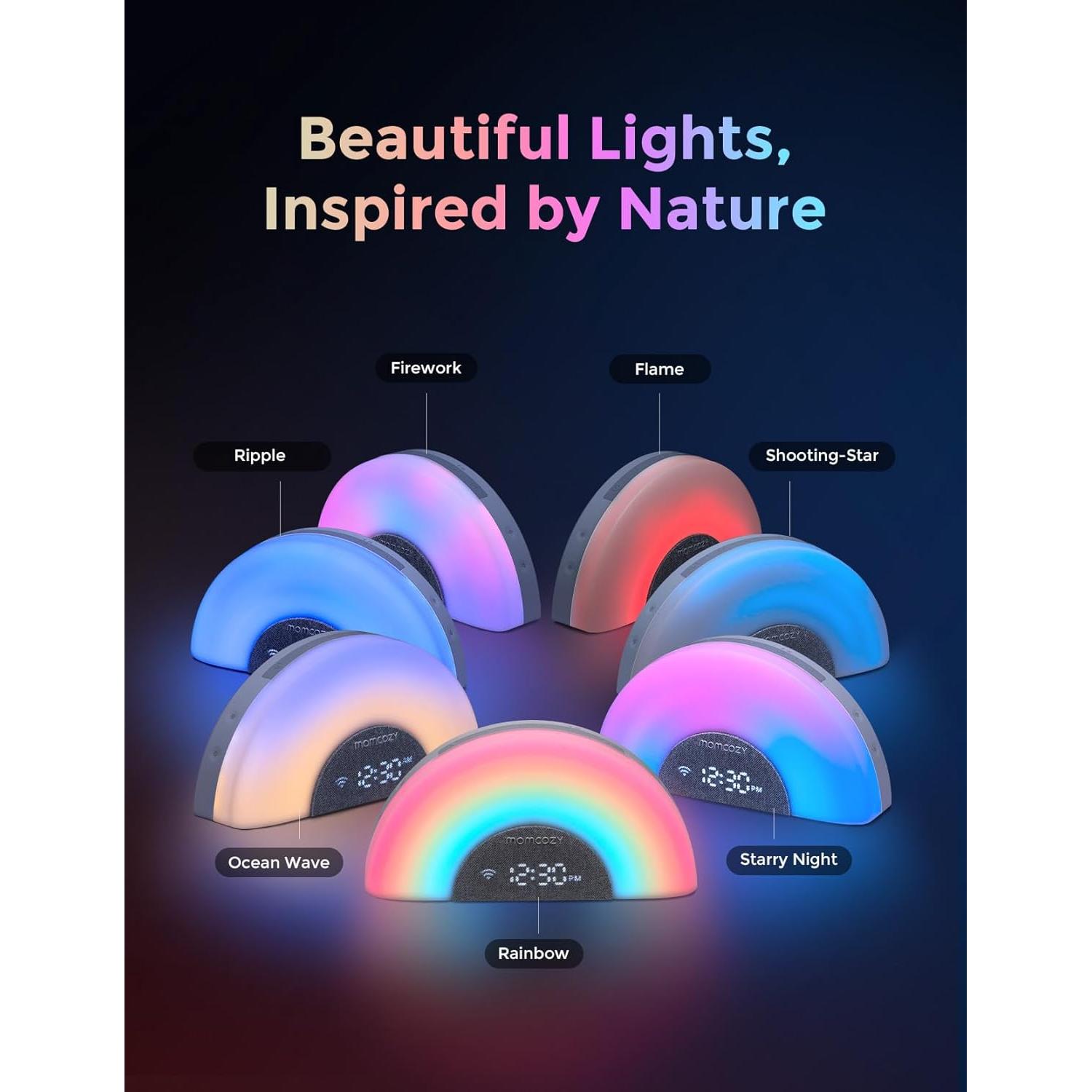 Máquina de Sonido para Bebés Momcozy WN05 - Ruido Blanco y Luz