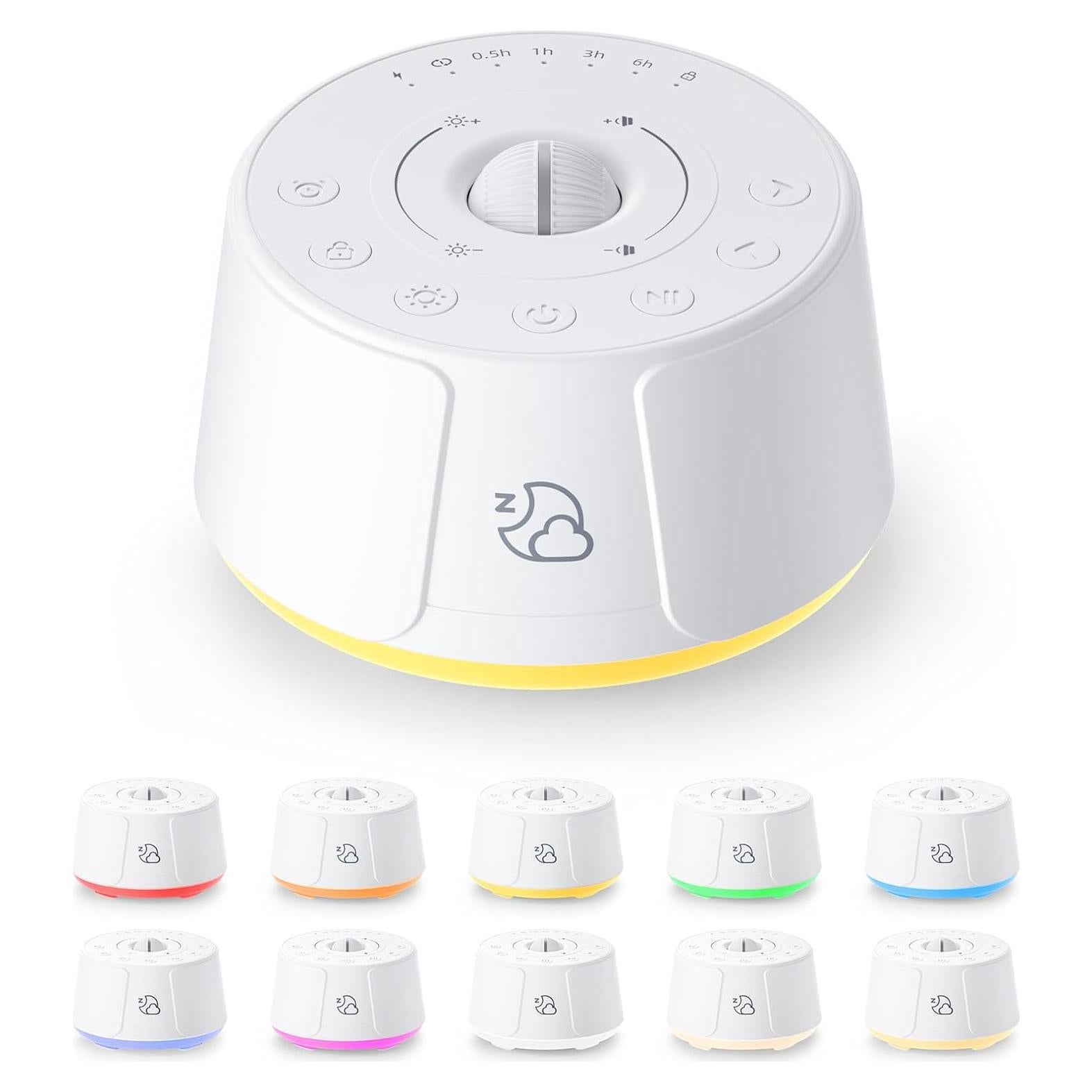 Máquina de Ruido Blanco Portátil Dongguan B70 - 30 Sonidos, Luz Nocturna