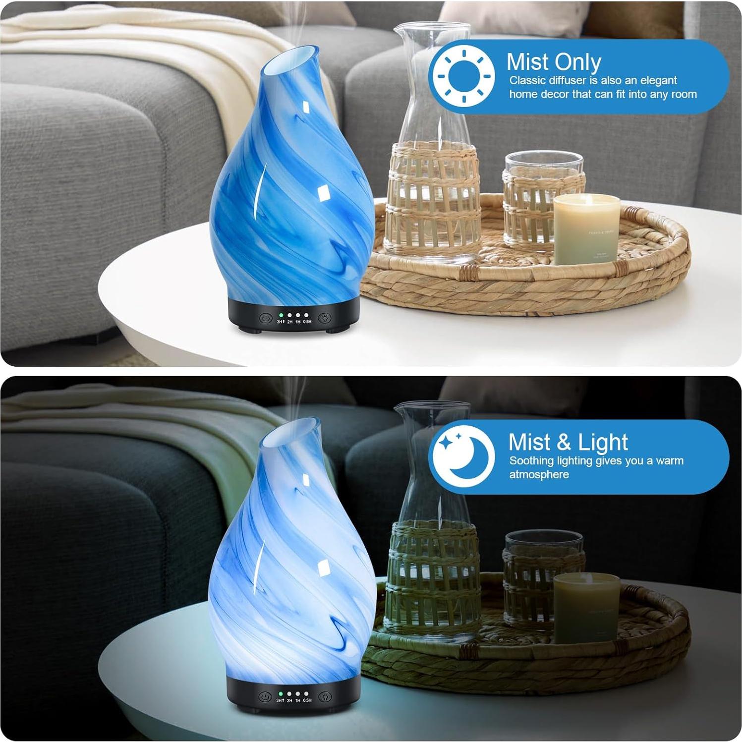 Difusor de Aceite Esencial Dialan's 120ml con Luz LED y Temporizador