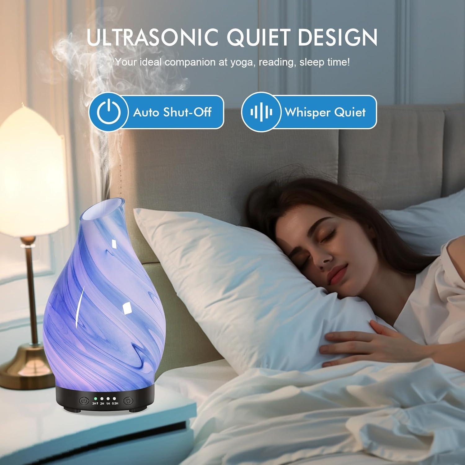 Difusor de Aceite Esencial Dialan's 120ml con Luz LED y Temporizador