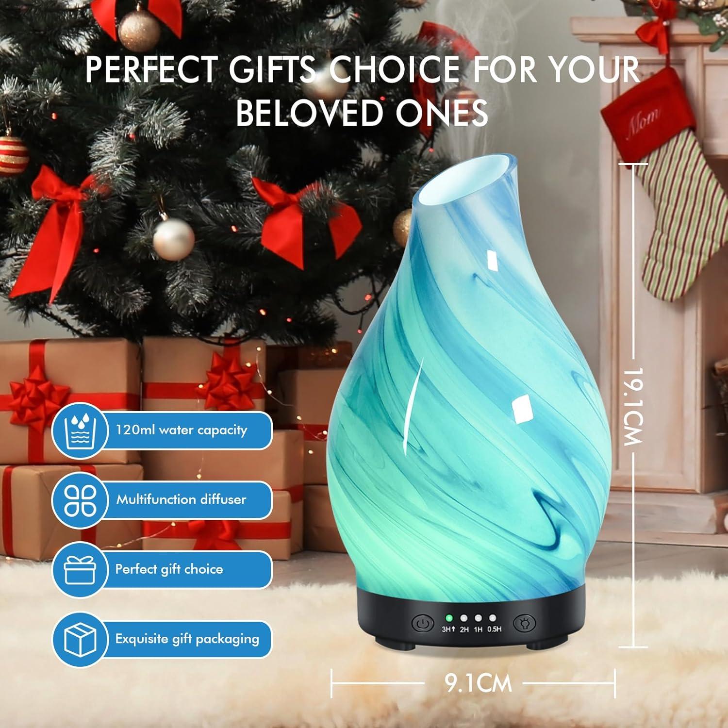 Difusor de Aceite Esencial Dialan's 120ml con Luz LED y Temporizador