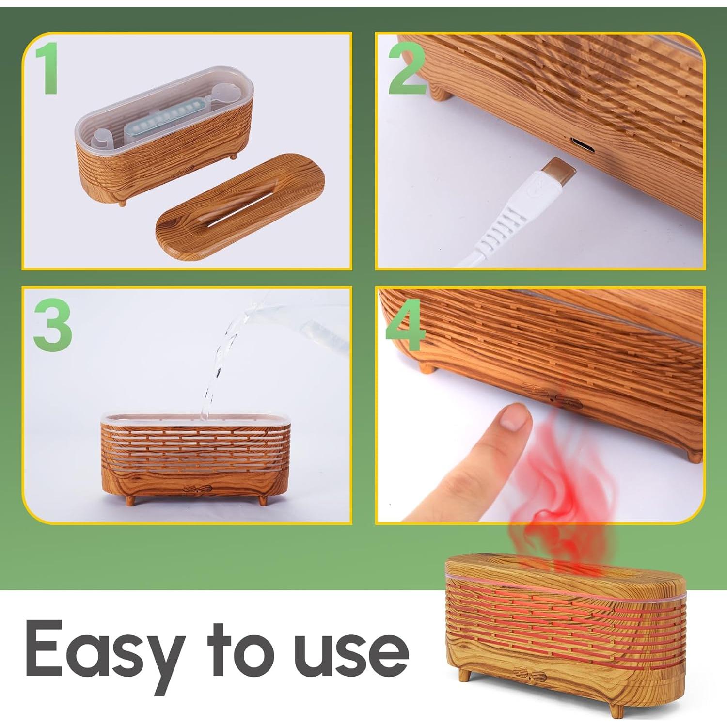 Difusor de Aceite Esencial DoReFaSol 120ml Llama Colorida