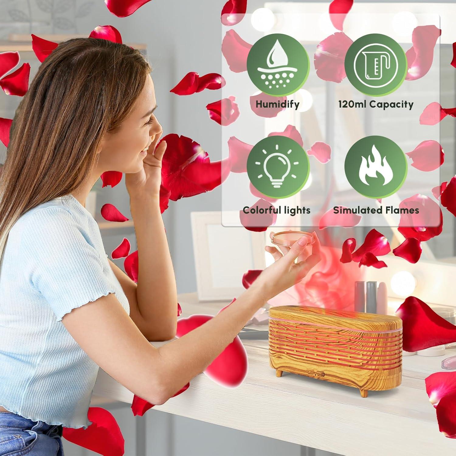 Difusor de Aceite Esencial DoReFaSol 120ml Llama Colorida