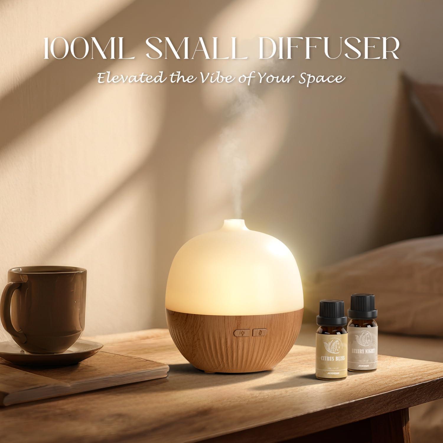 Difusor de Aceite Esencial ARVIDSSON 100ml Ultrasónico con Luz