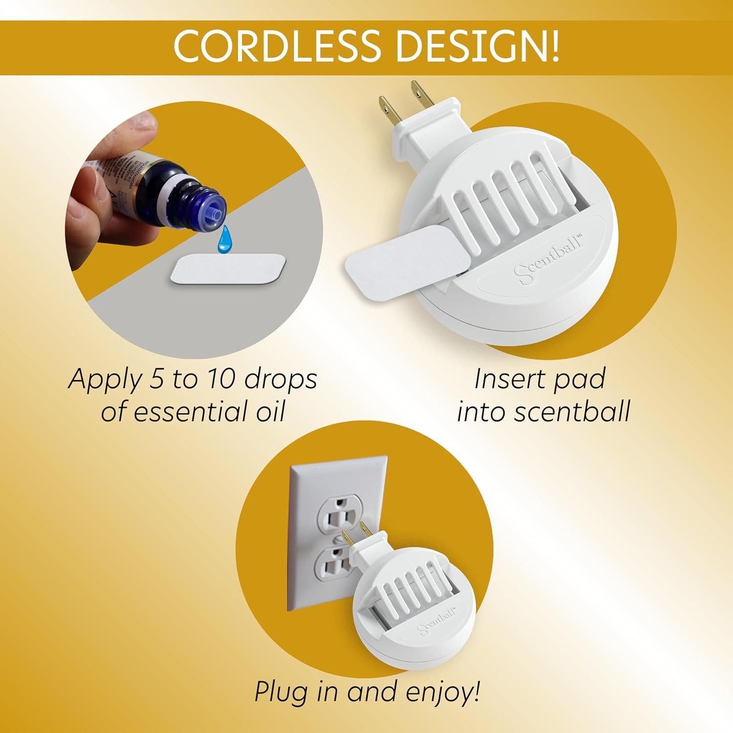 Difusor de Aromaterapia AromaHouse Scentball Blanco 100ml