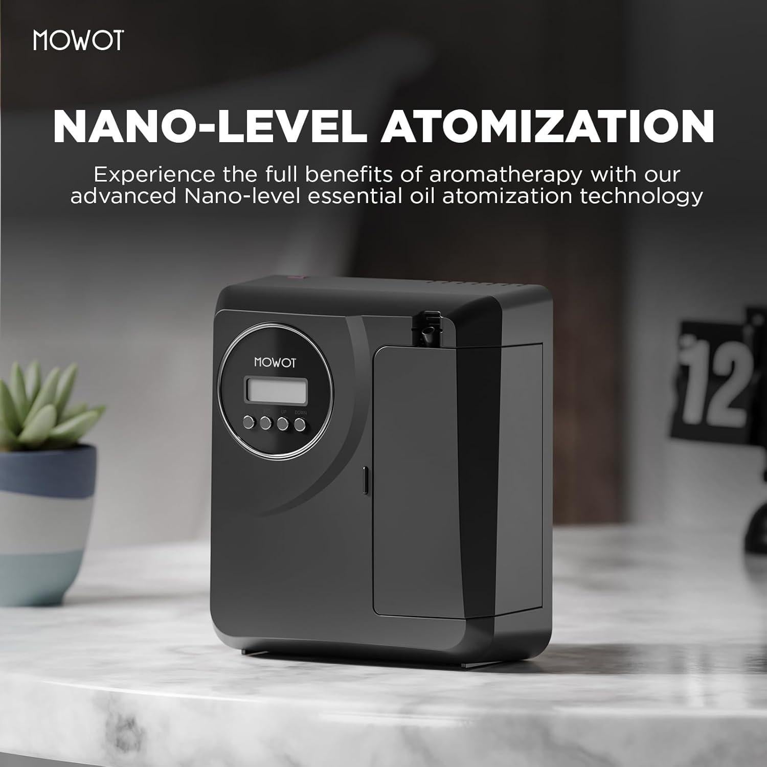 Difusor de Aceite Esencial MOWOT 200ml Bluetooth Sin Agua