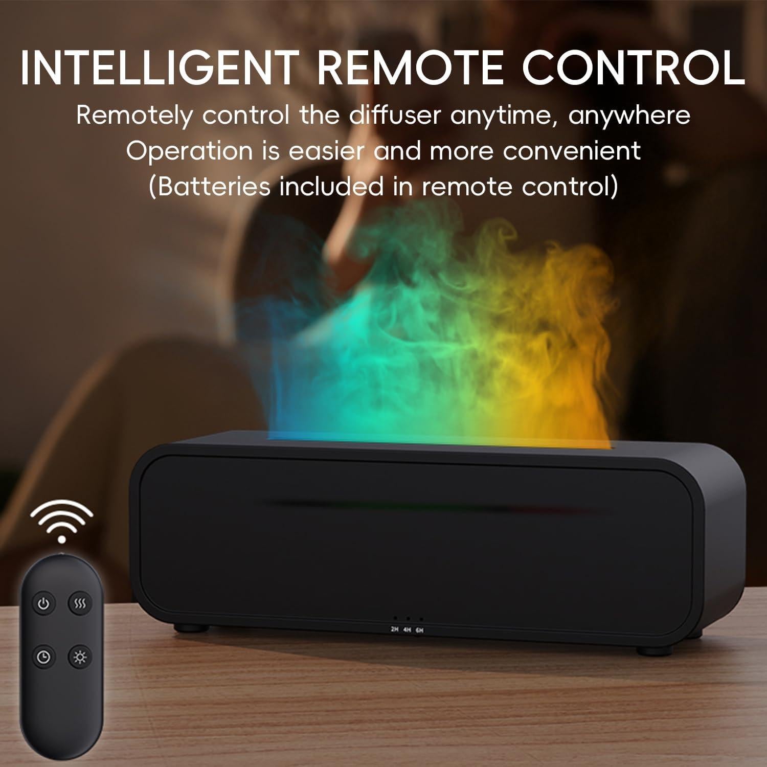 Difusor de Aceite Esencial Yaledi 250ml con Control Remoto