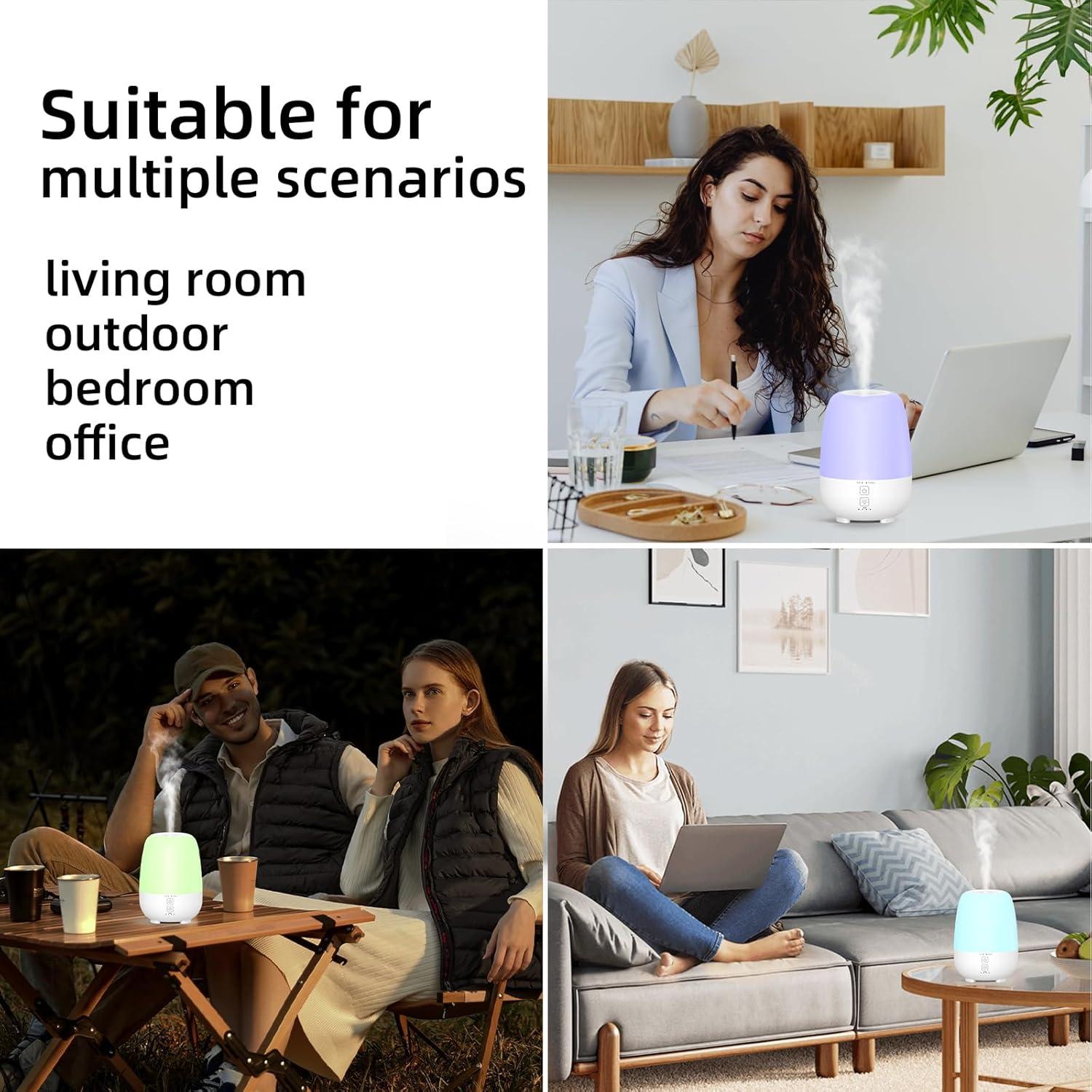 Difusor de Aceite Esencial Inalámbrico SPLITSKY 150ML LED