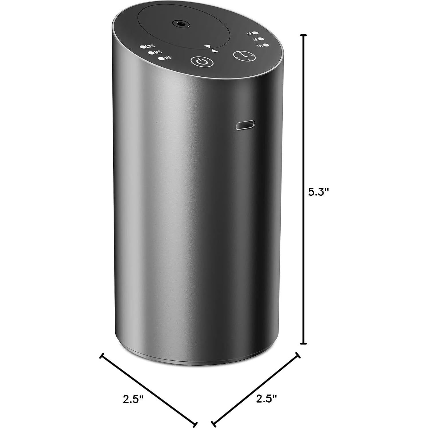 Difusor de Aceites Esenciales ColorSavvy Portátil Gris 20ml