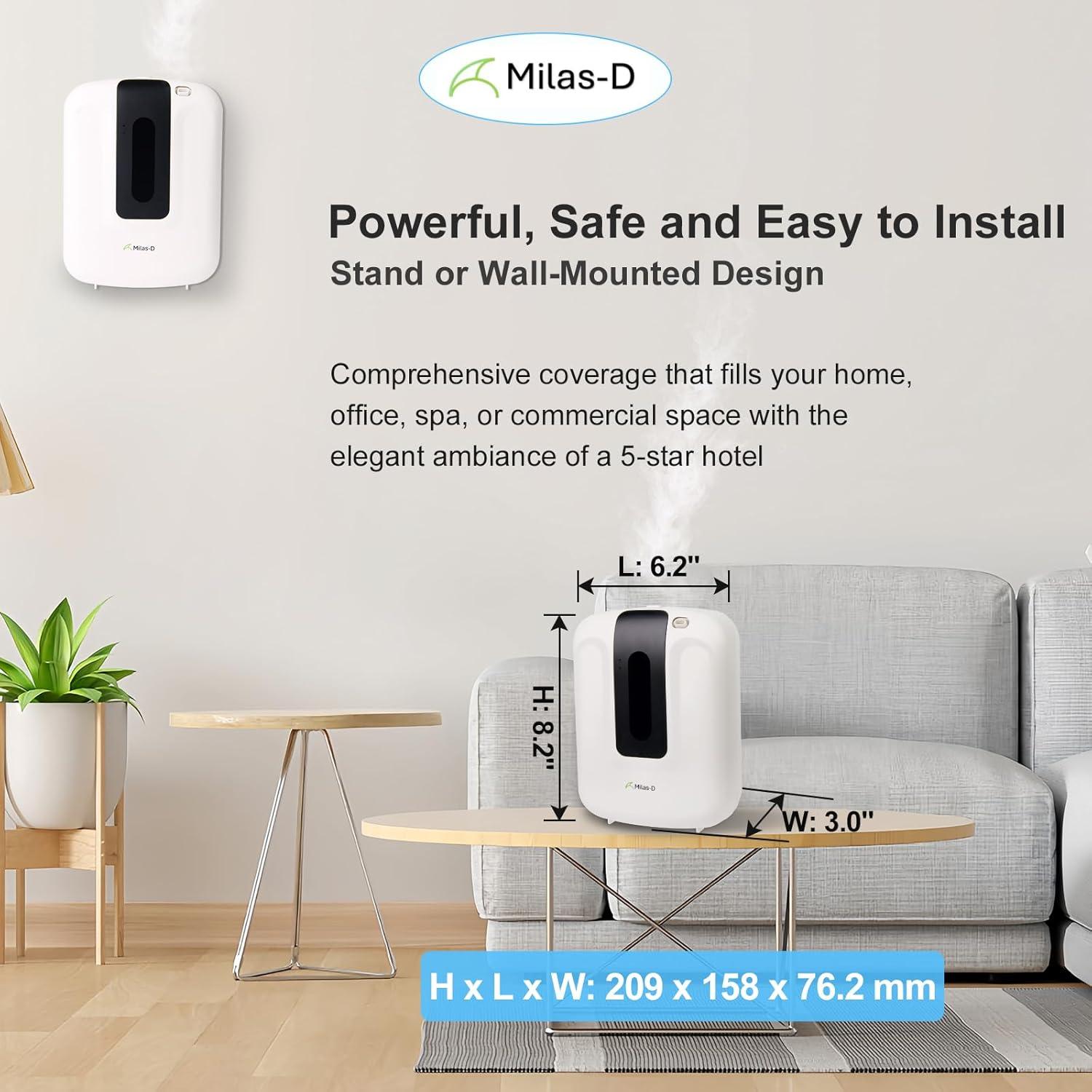 Difusor de Aroma Inteligente Milas-D 400 mL Bluetooth Blanco