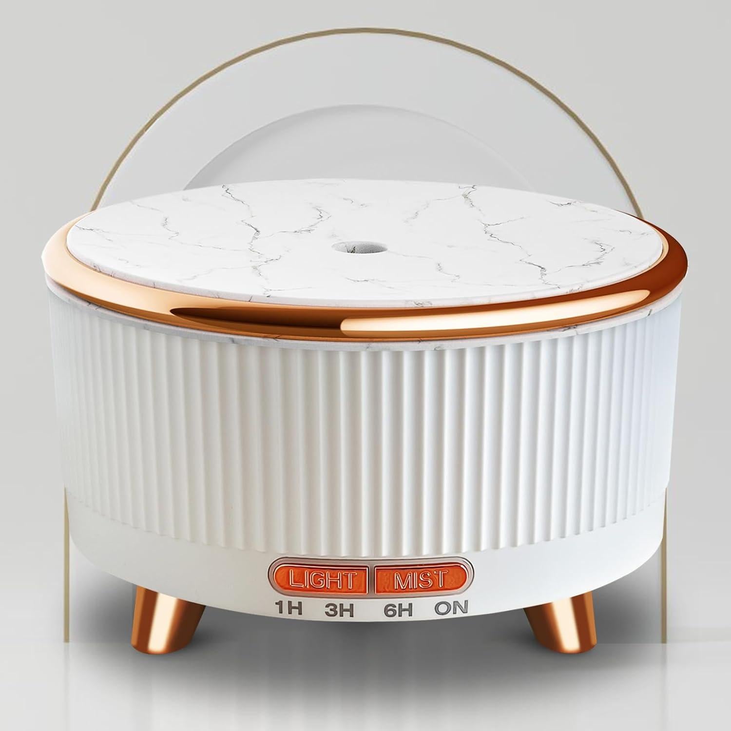 Difusor de Aceite Esencial Roonbo 500ml con 7 Luces y 3 Modos