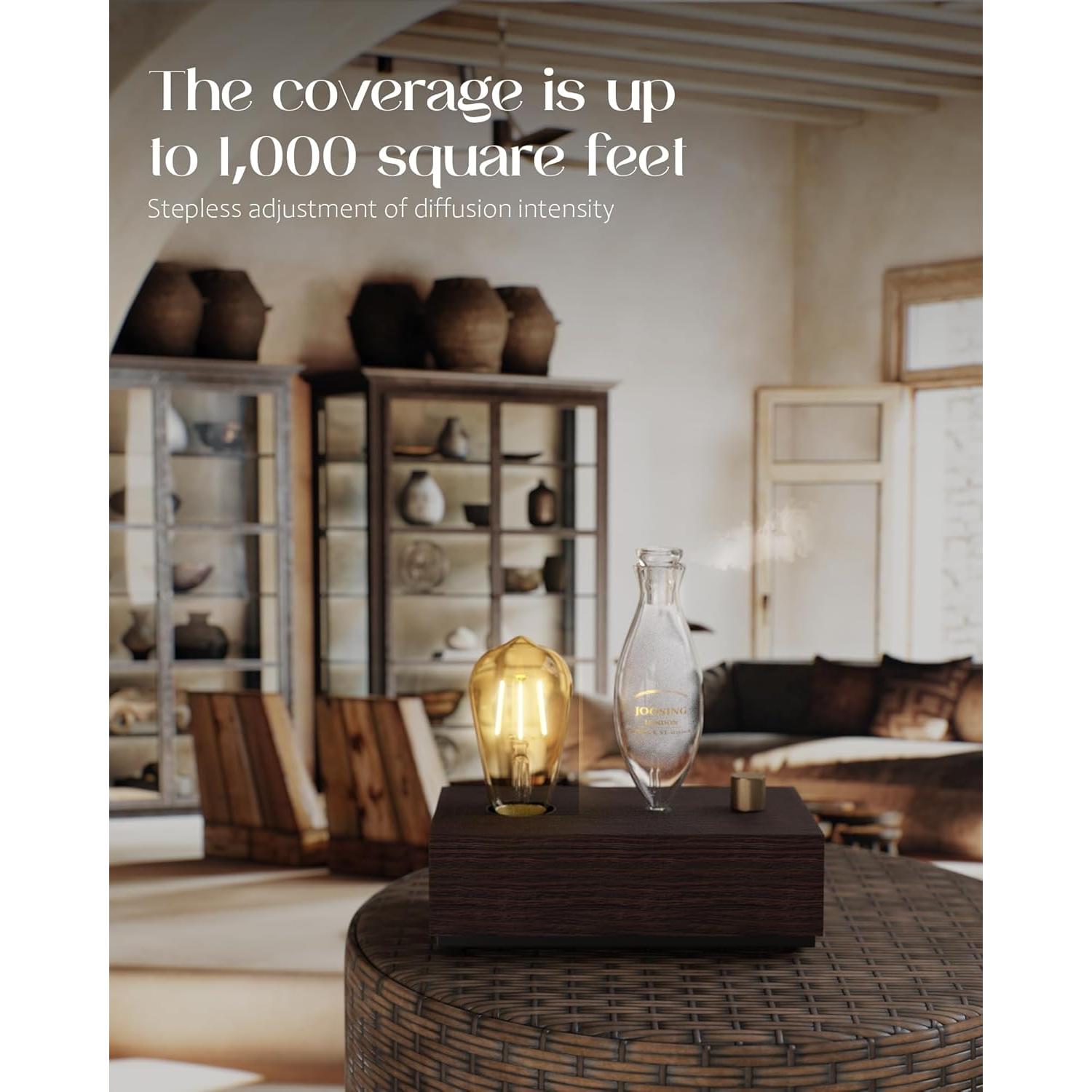 Difusor de Aceite Esencial JOOSING JS - Madera y Vidrio 1.17kg