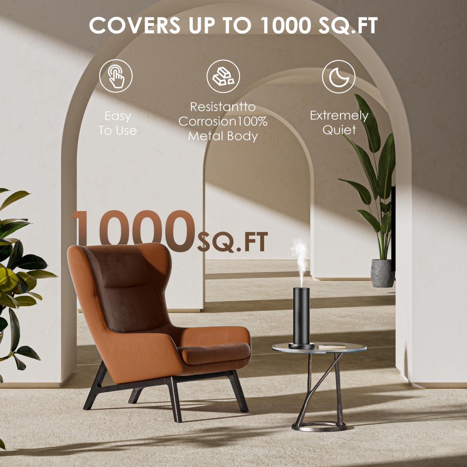 Difusor de Aceite Esencial SVNWKRE S100 Negro 1000 pies²