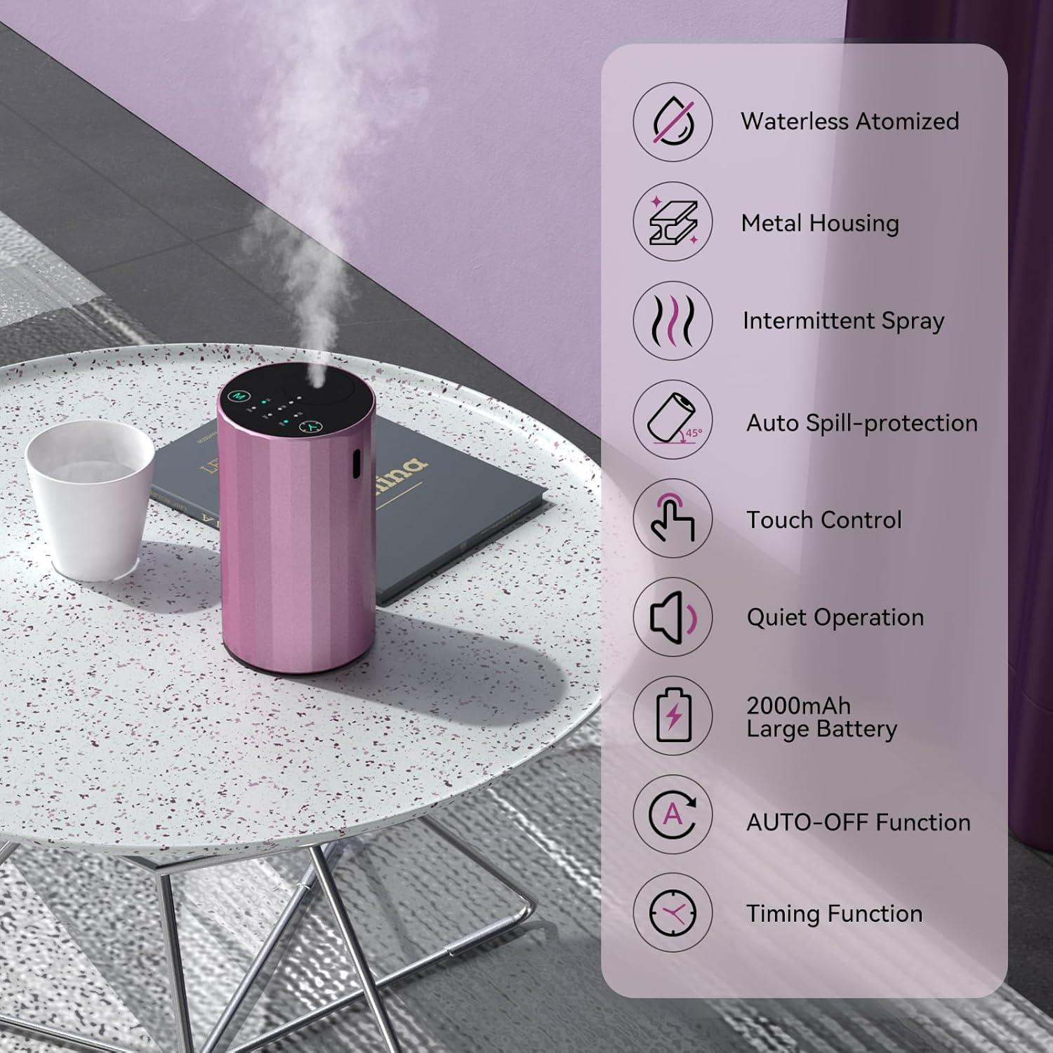 Difusor de Aceite Esencial Sin Agua INXDOLHOM Rosa 20ml