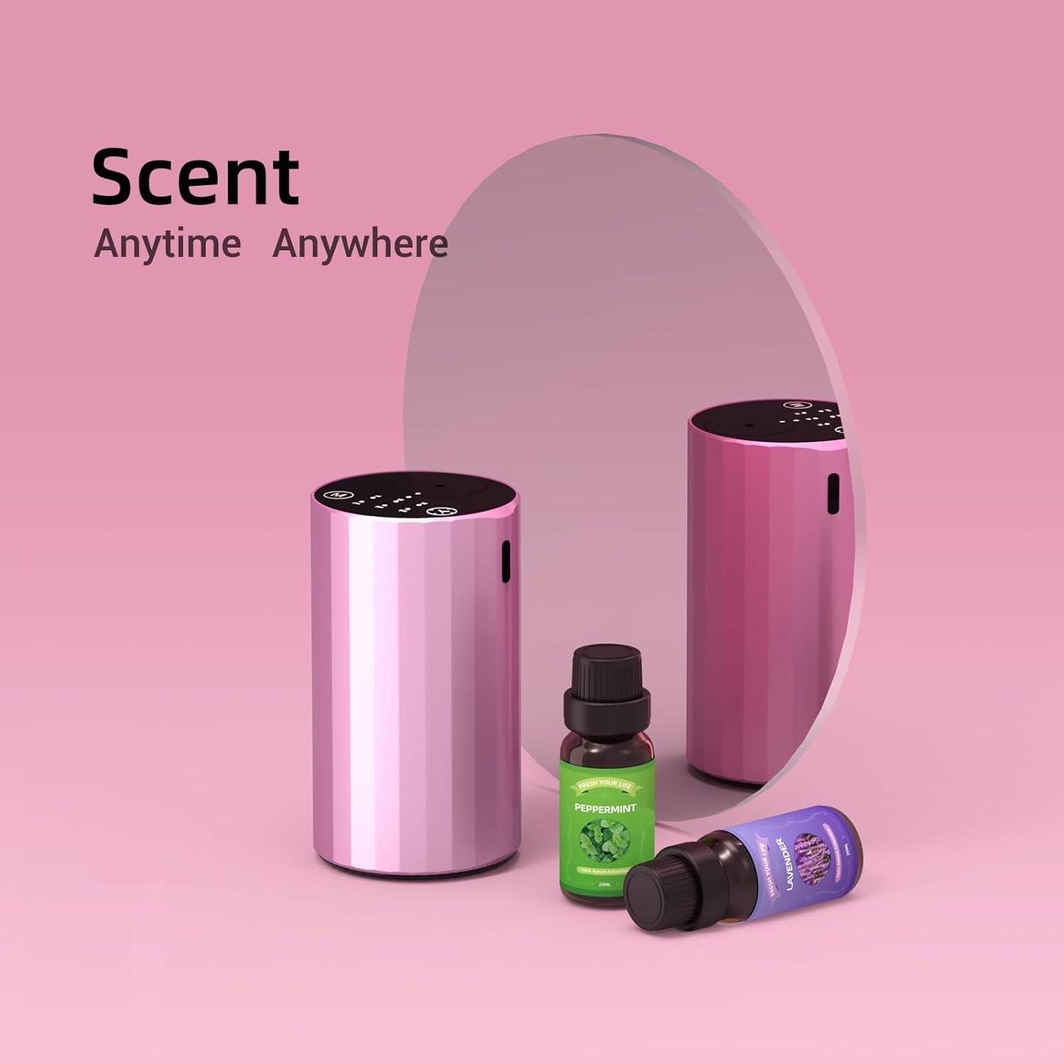 Difusor de Aceite Esencial Sin Agua INXDOLHOM Rosa 20ml