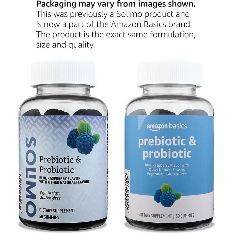 Gominolas Prebióticas y Probióticas Solimo 50 Unidades Frambuesa