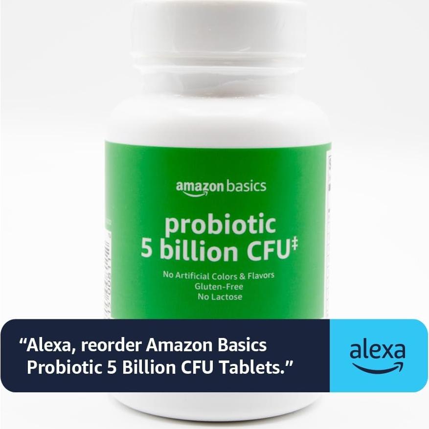 Probiotico Amazon Basics 5 Mil Millones CFU 60 Cápsulas Vegetarianas