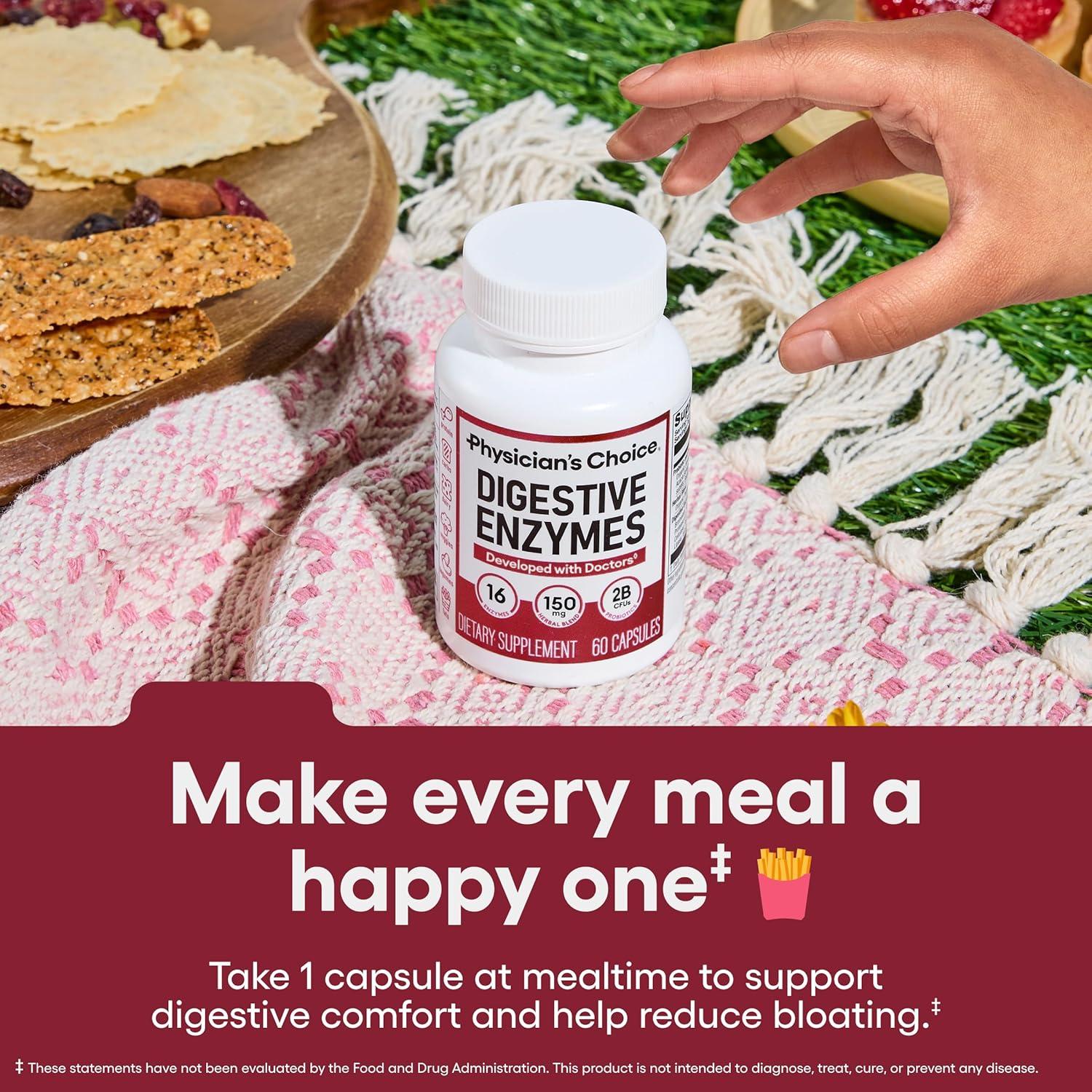 Enzimas Digestivas JB7 - 60 Cápsulas con Probioticos y Prebioticos