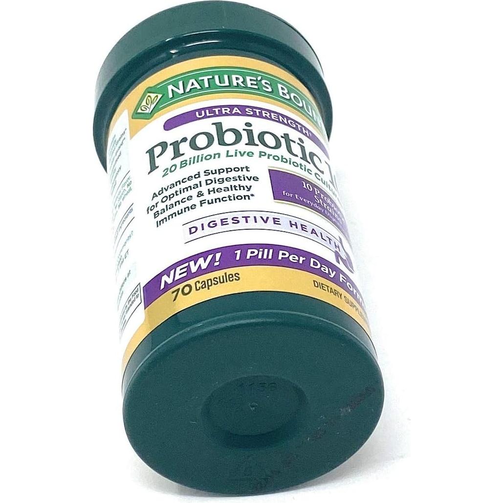 Probiotico Ultra Fuerte 10 Nature's Bounty 70 Cápsulas