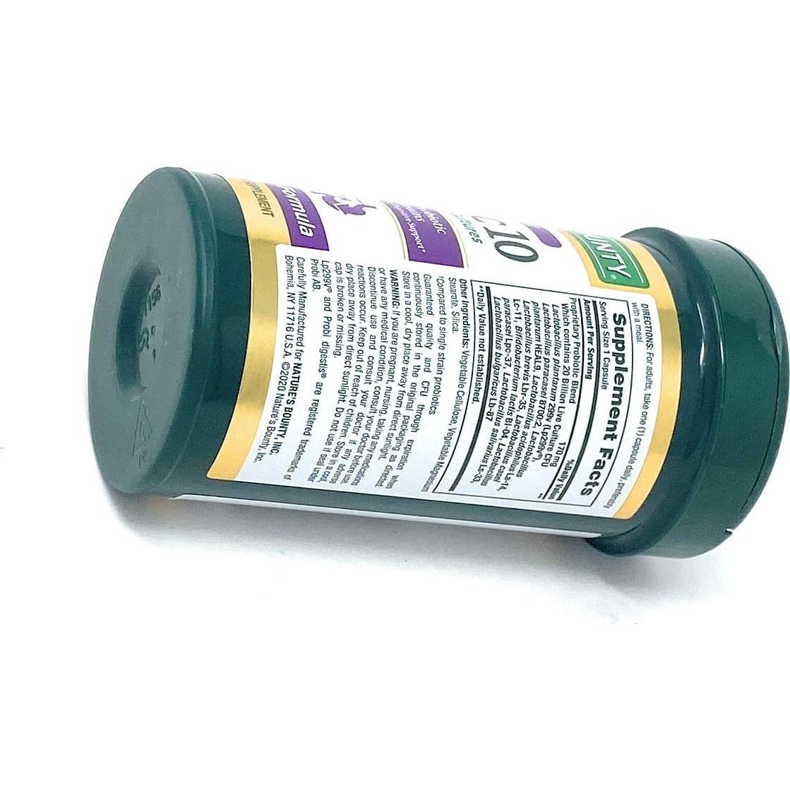 Probiotico Ultra Fuerte 10 Nature's Bounty 70 Cápsulas