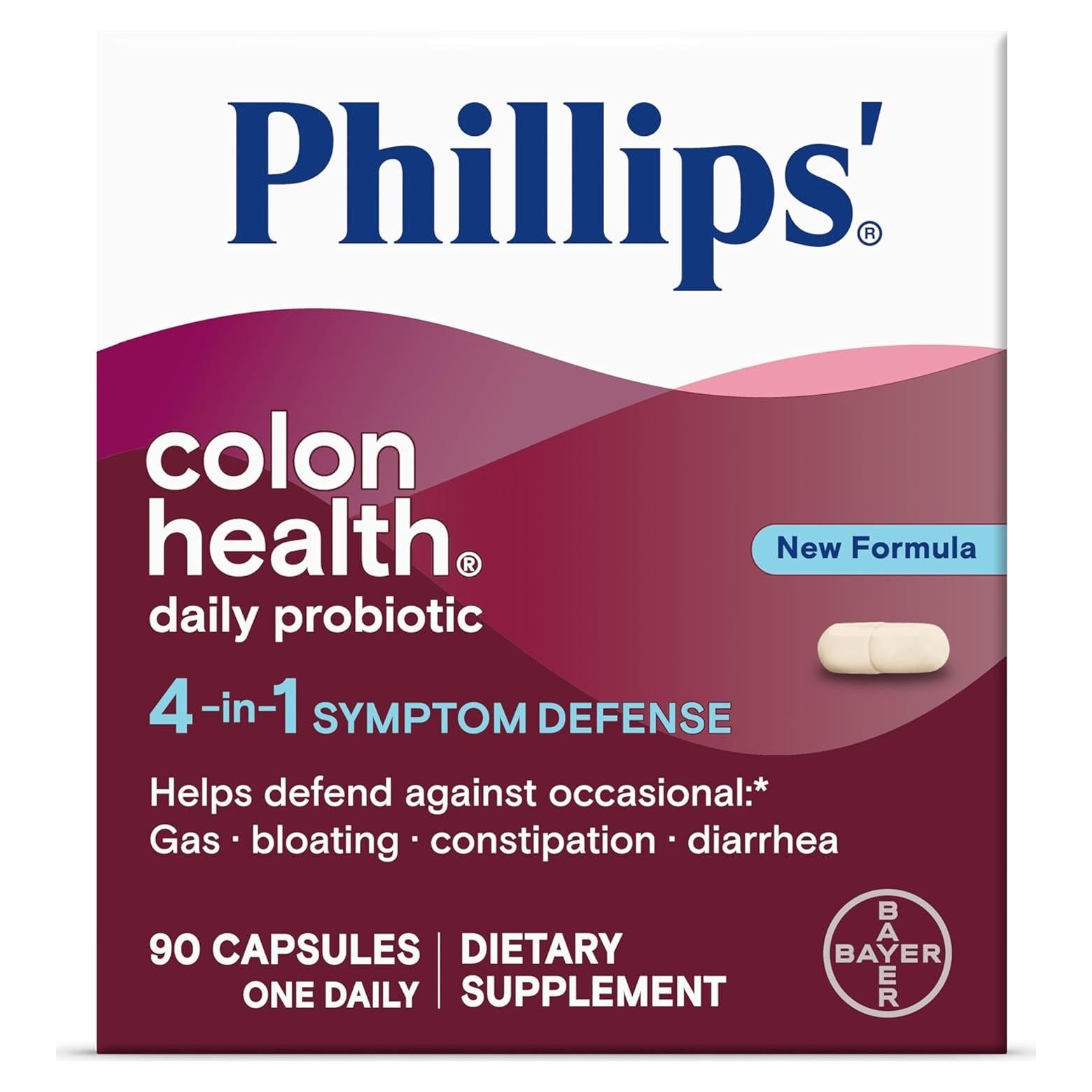 Cápsulas Probioticas Diarias Phillips 90 Unidades Salud Intestinal