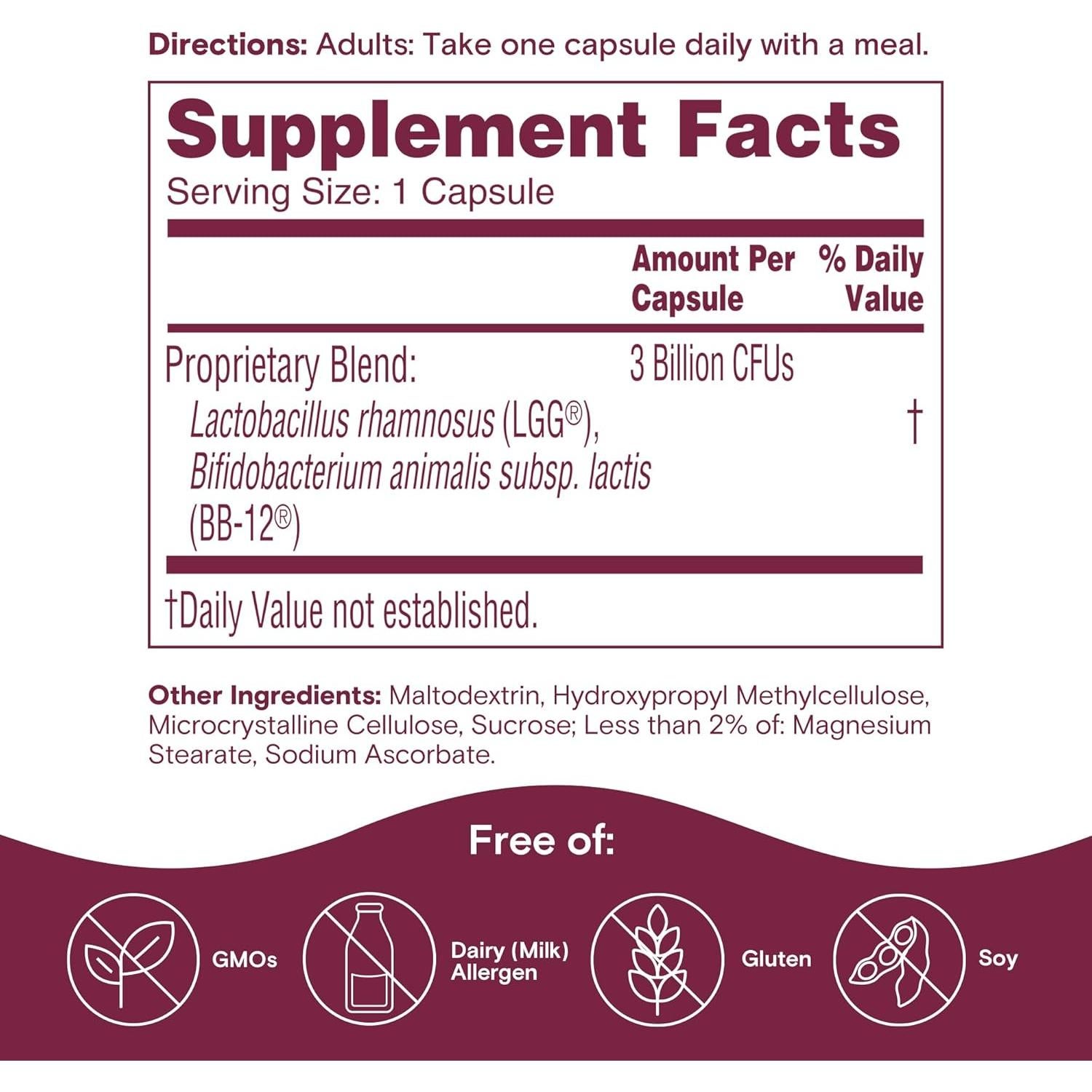 Cápsulas Probioticas Diarias Phillips 90 Unidades Salud Intestinal
