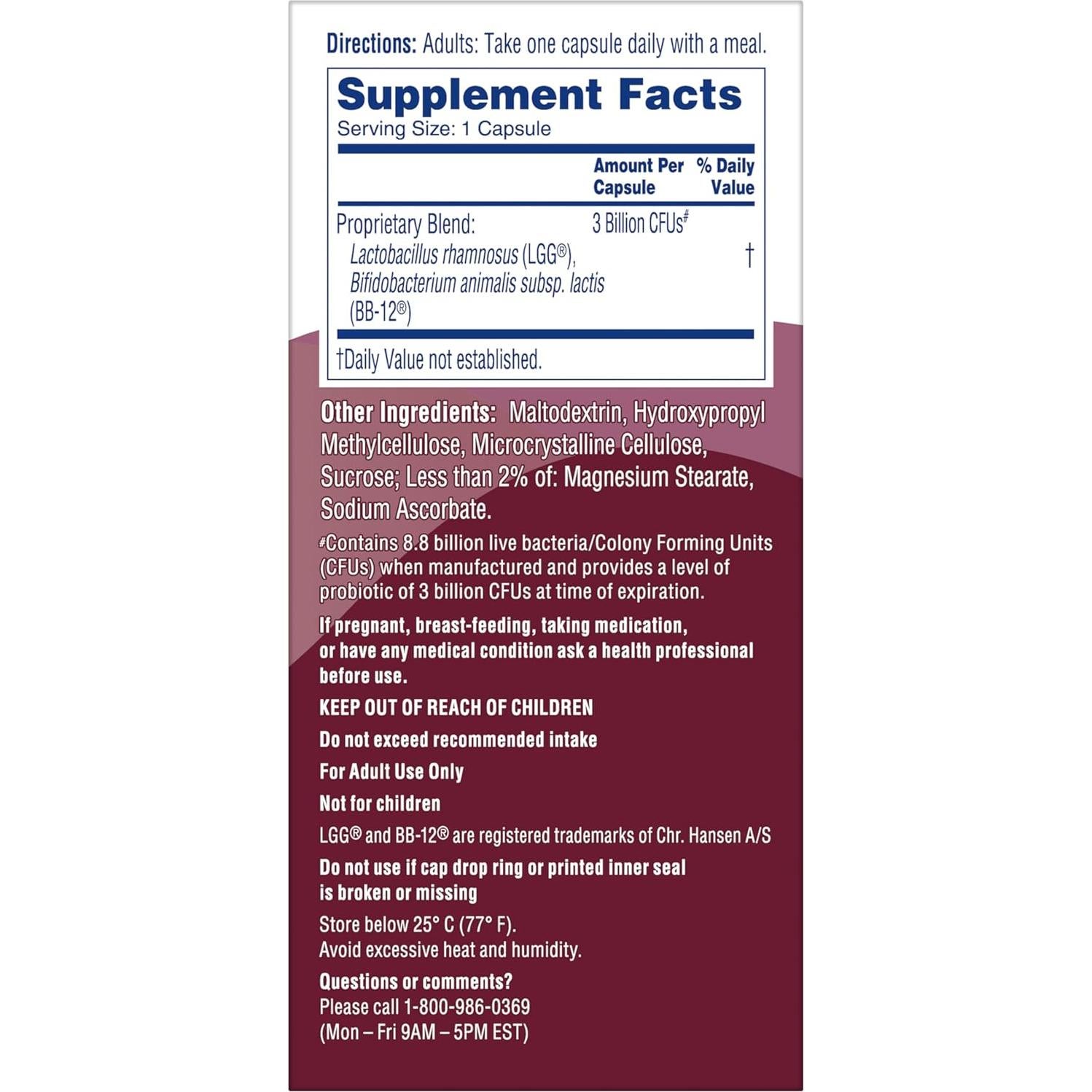 Cápsulas Probioticas Diarias Phillips 90 Unidades Salud Intestinal
