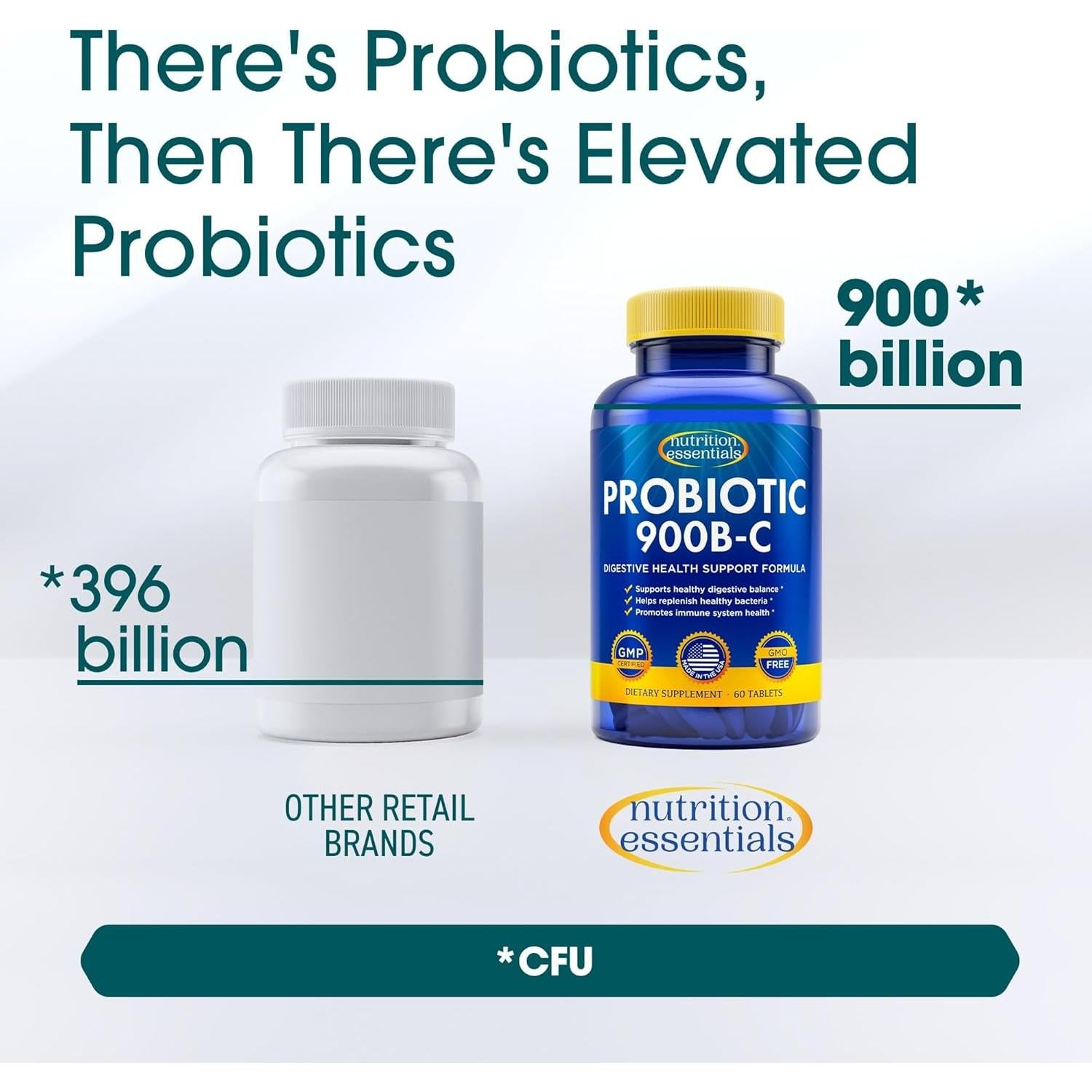 Probioticos Esenciales de Nutrición - 80% Potencia - Vegano