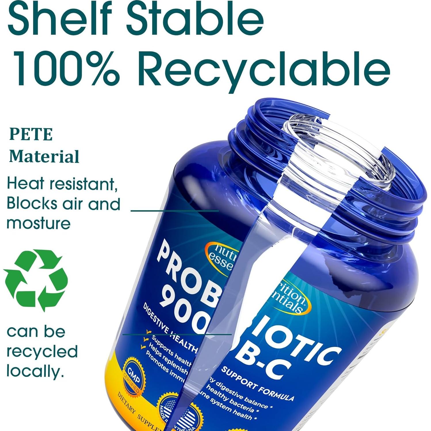 Probioticos Esenciales de Nutrición - 80% Potencia - Vegano