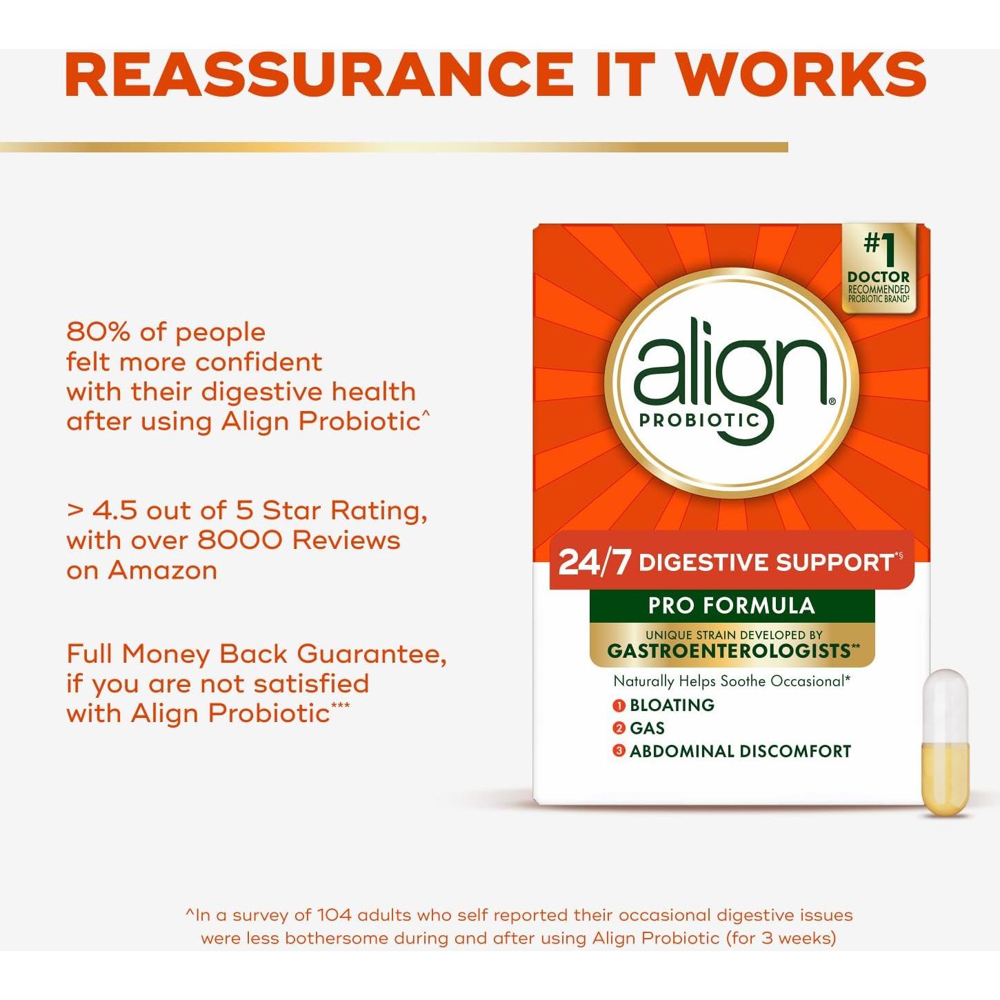 Align Probiotico 63 Cápsulas - Suplemento Digestivo Vegetariano